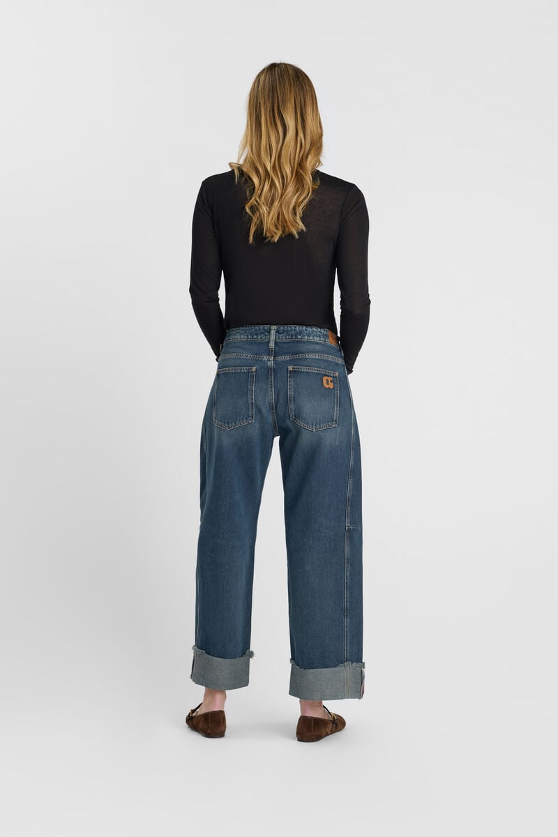 Loose-fit zip jeans LE TEMPS DES CERISES Blue