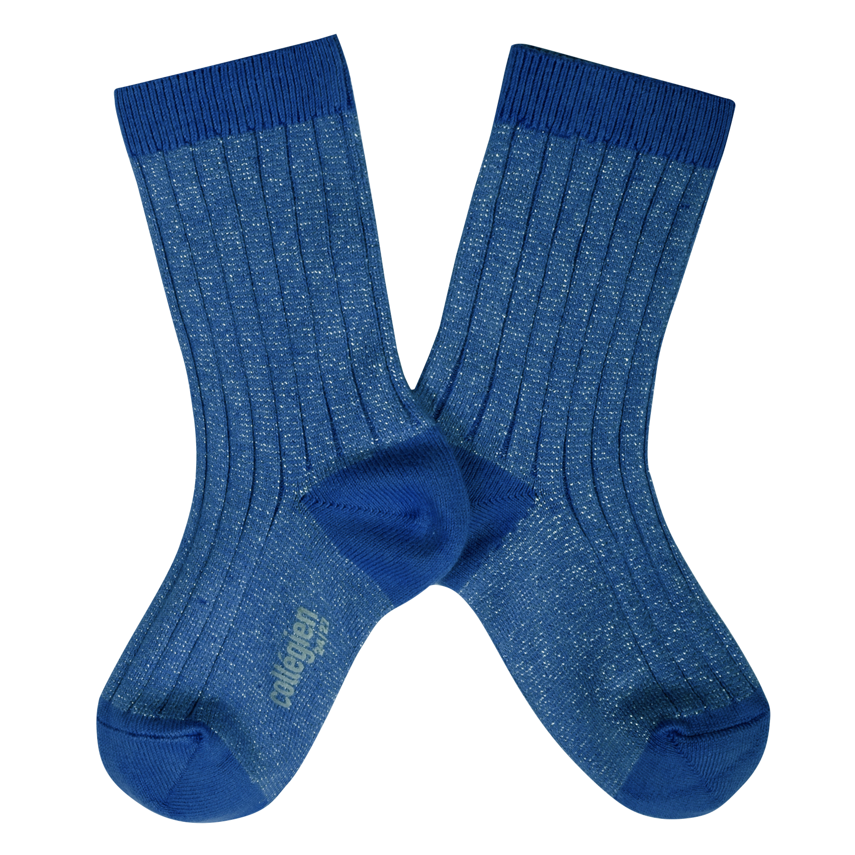 Lurex ribbed cotton-blend socks COLLEGIEN