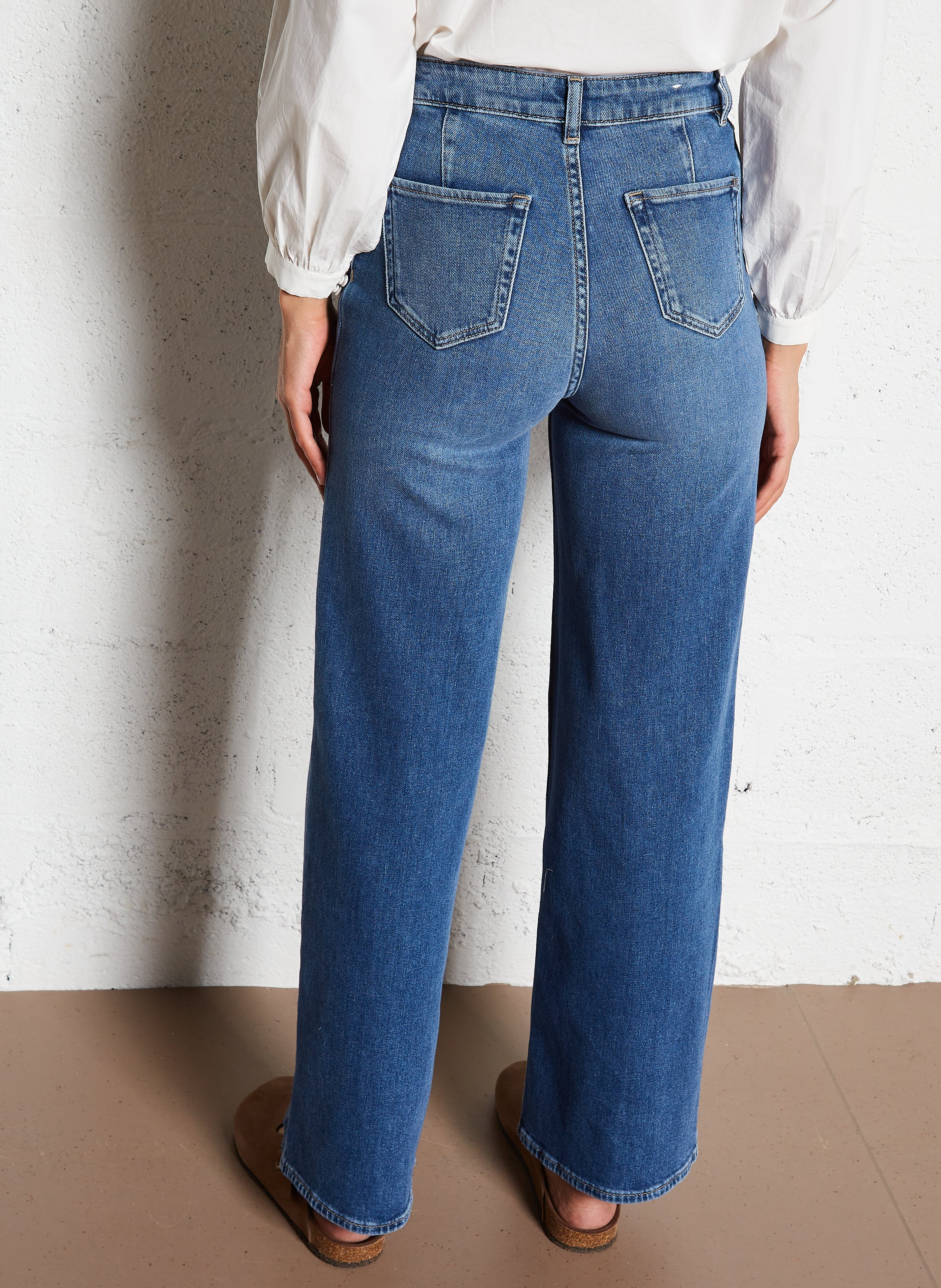 High-rise wide-leg jeans MAISON 123 Blue
