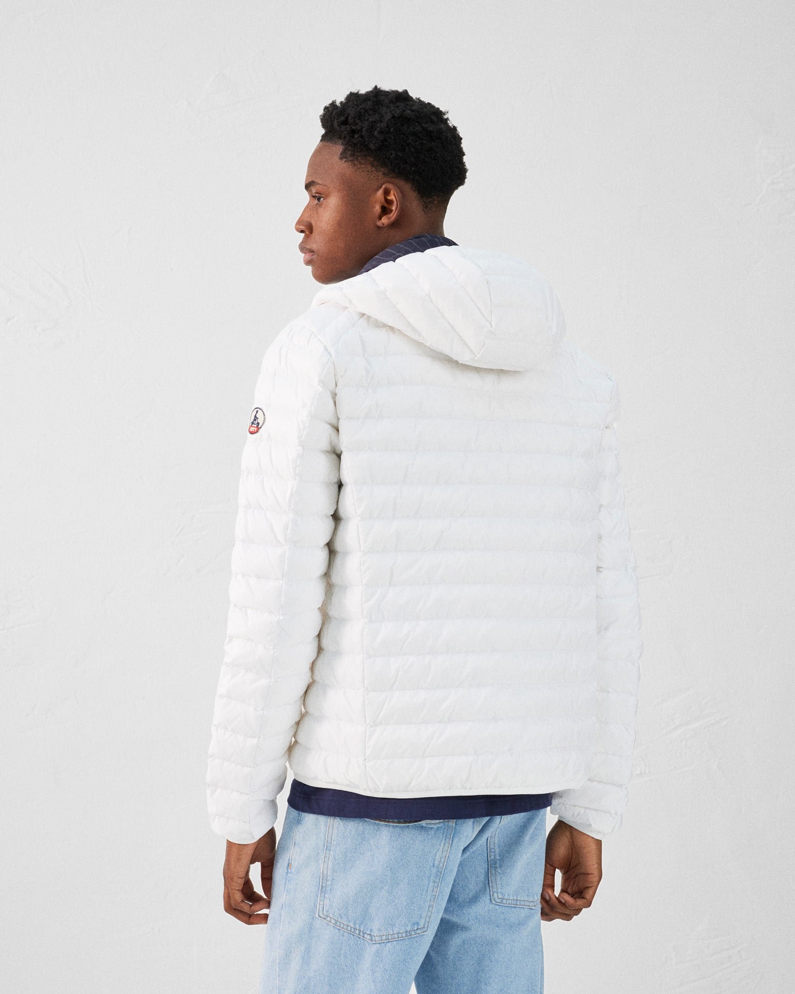 Lightweight hooded puffer jacket nico JOTT White