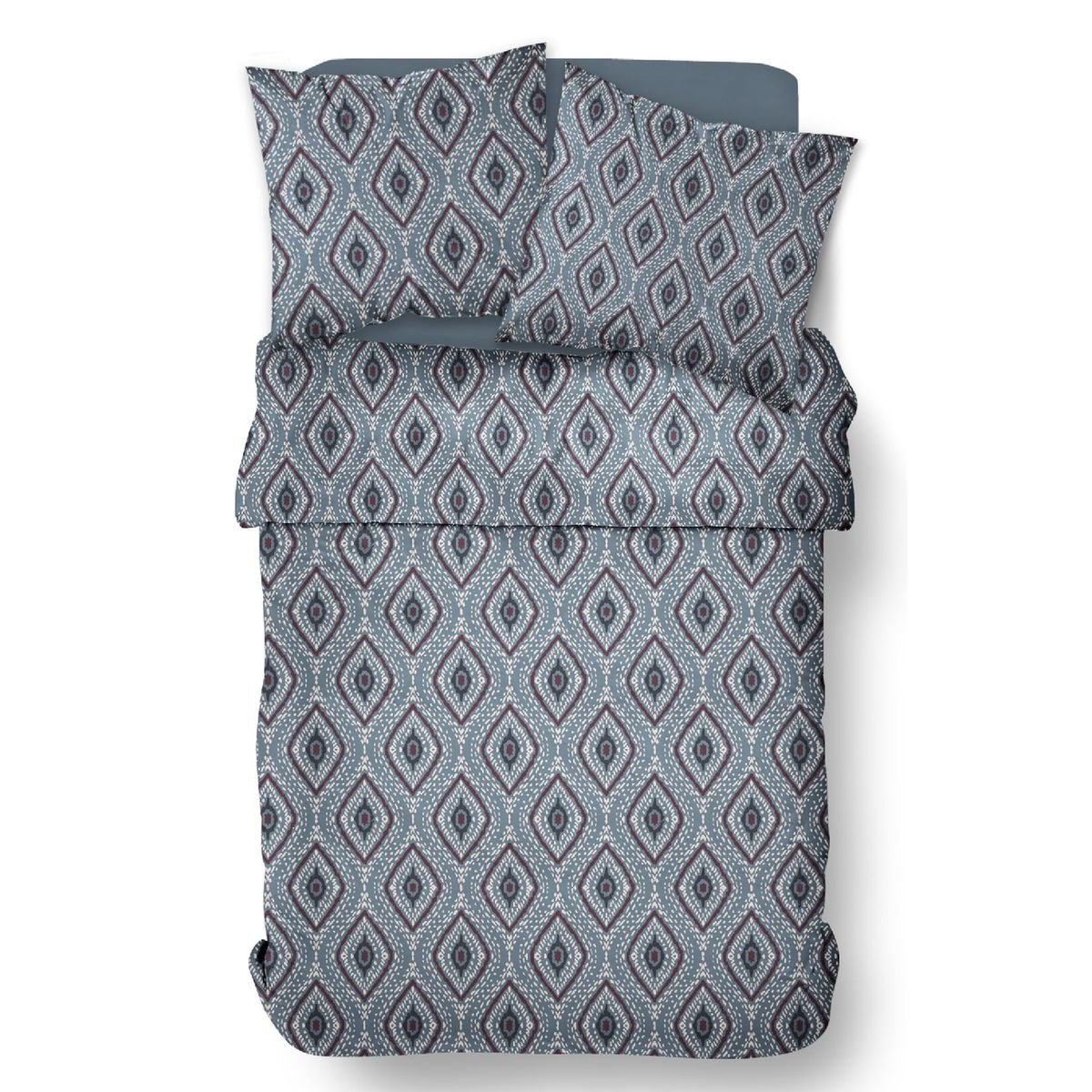 Printed cotton bed set TODAY LINGE DE MAISON Blue