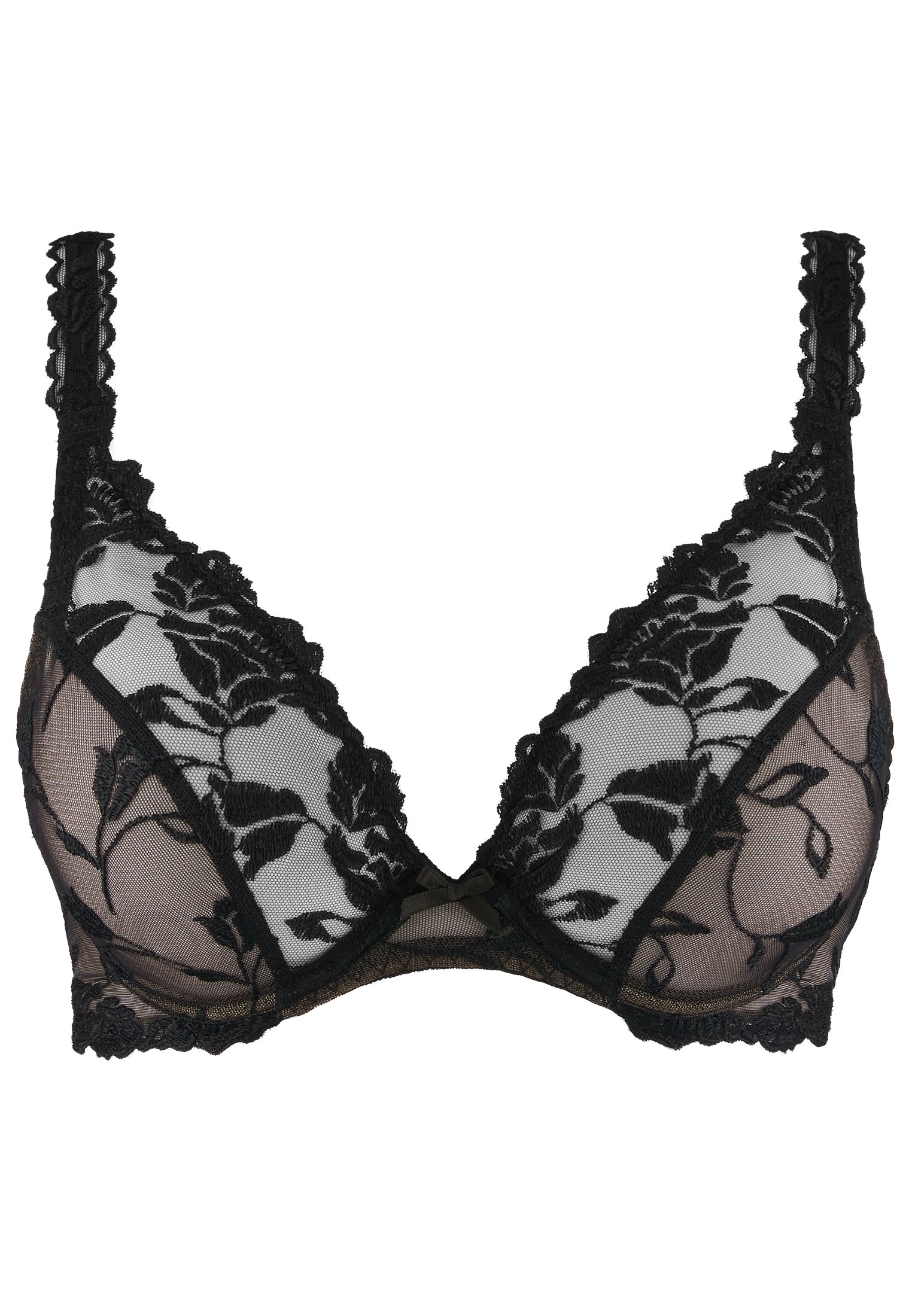 A la Folie kohl black underwired triangle bra AUBADE Black