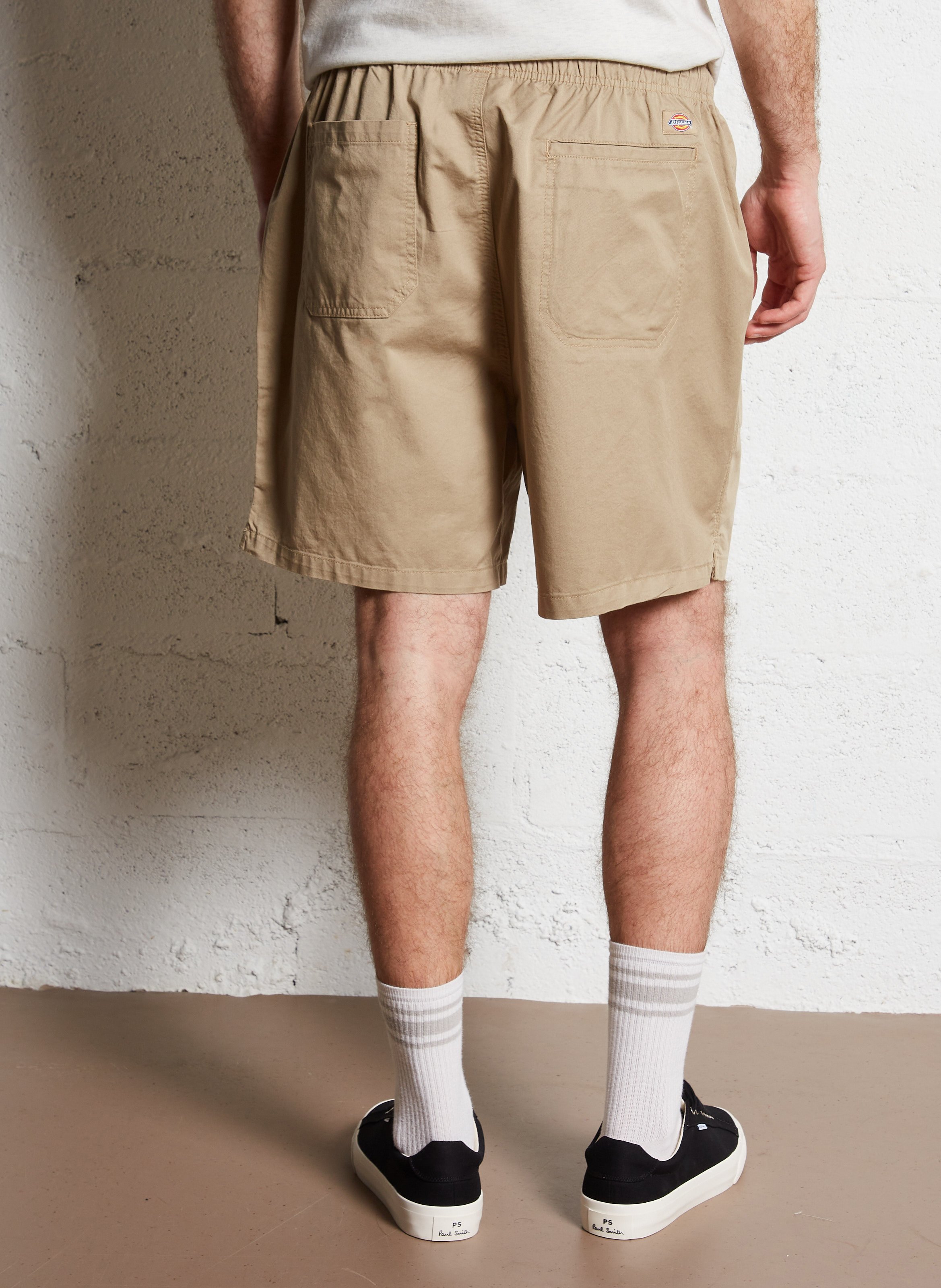 Straight cotton shorts DICKIES Beige