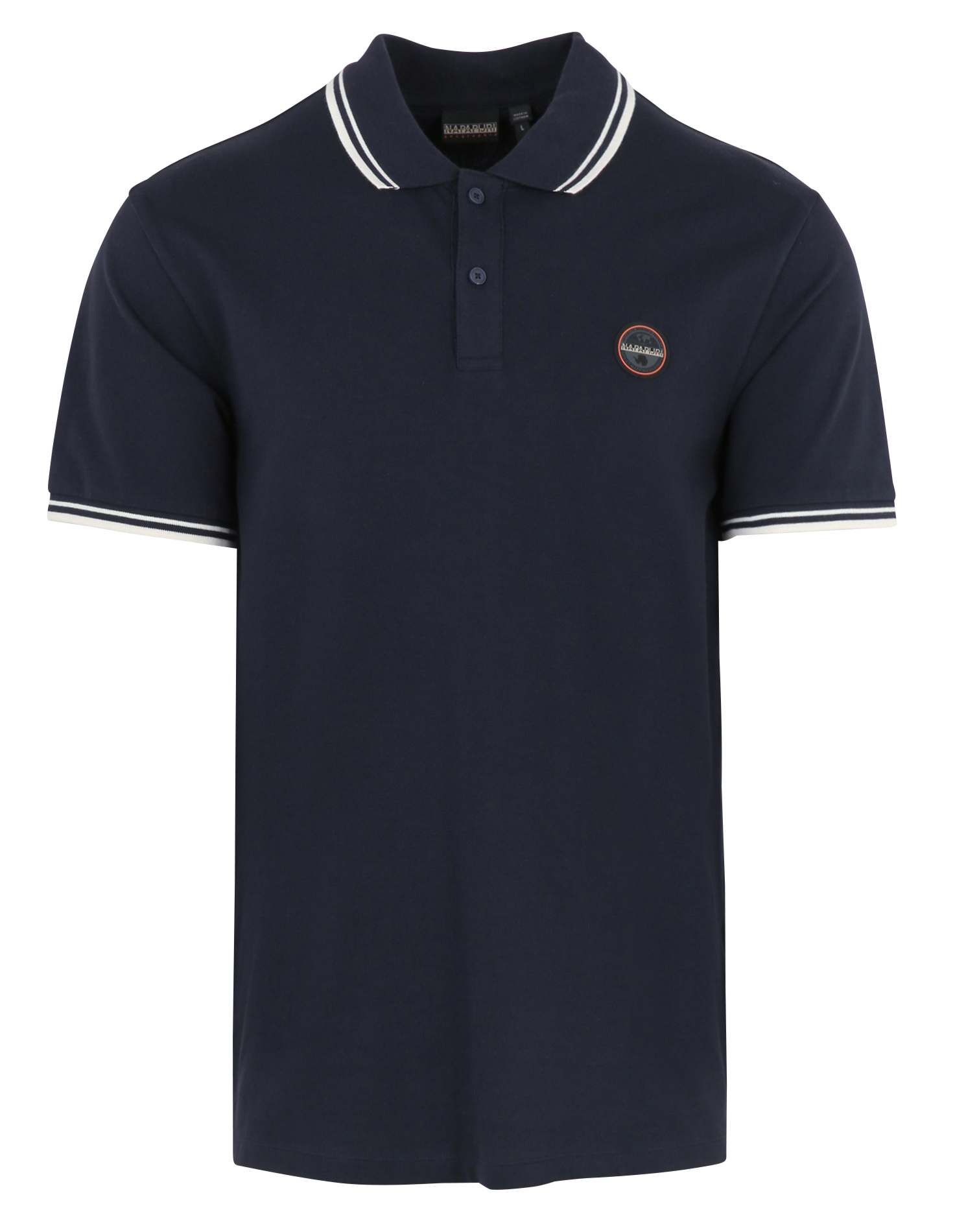 Cotton-blend polo shirt NAPAPIJRI Blue