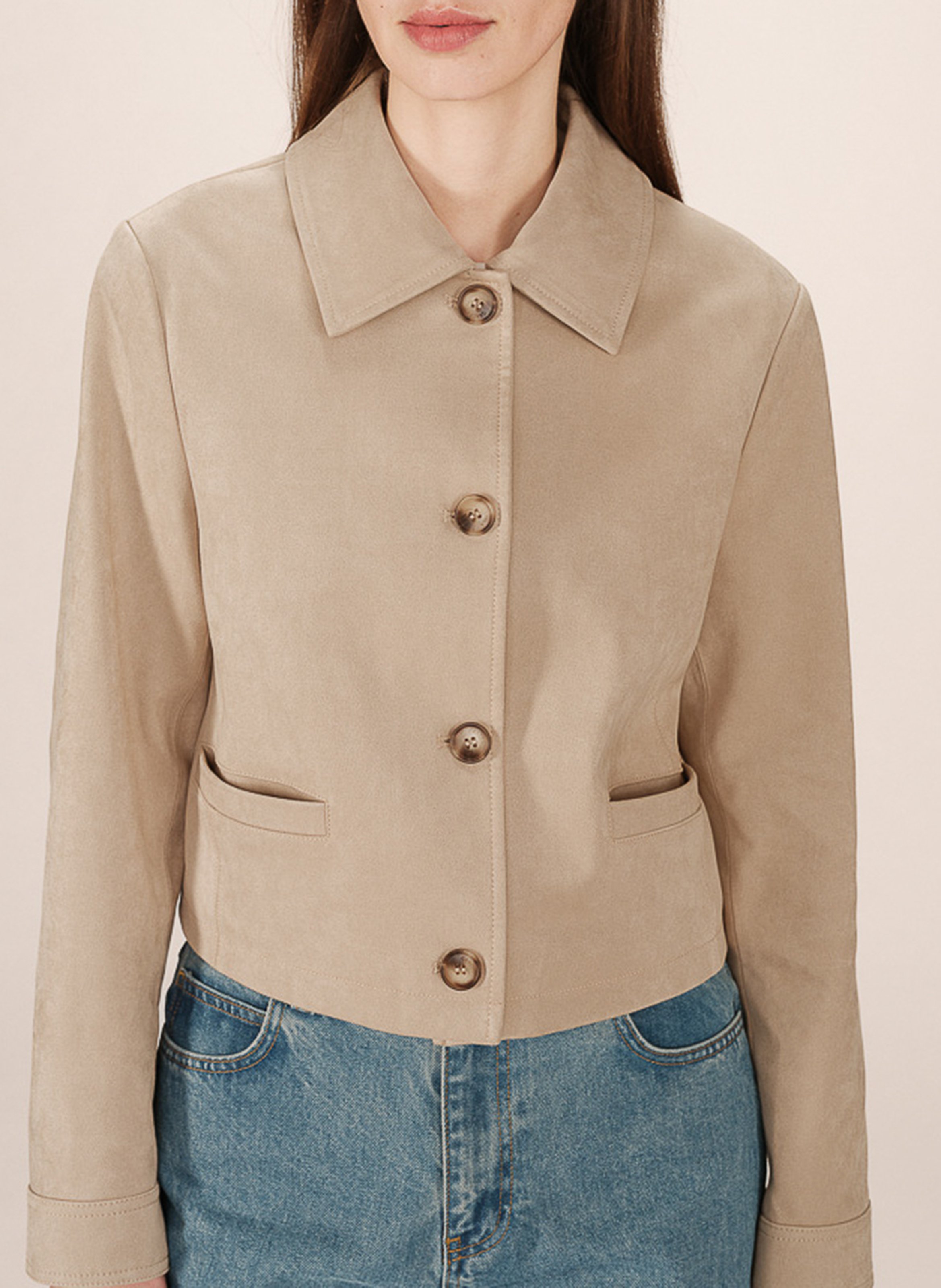 Kurze Jacke mit klassischem Kragen GRACE ET MILA