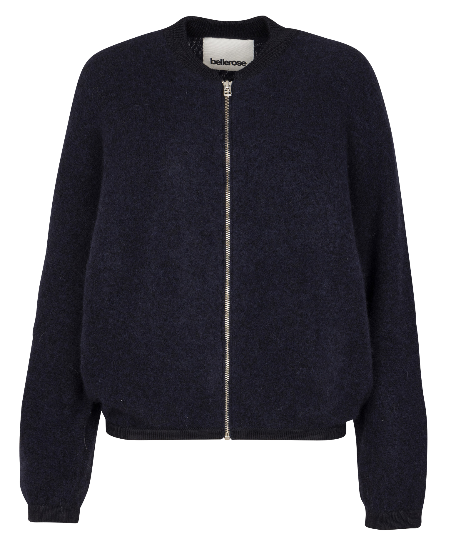 Uni ritsvest in gemengde wol BELLEROSE Blauw