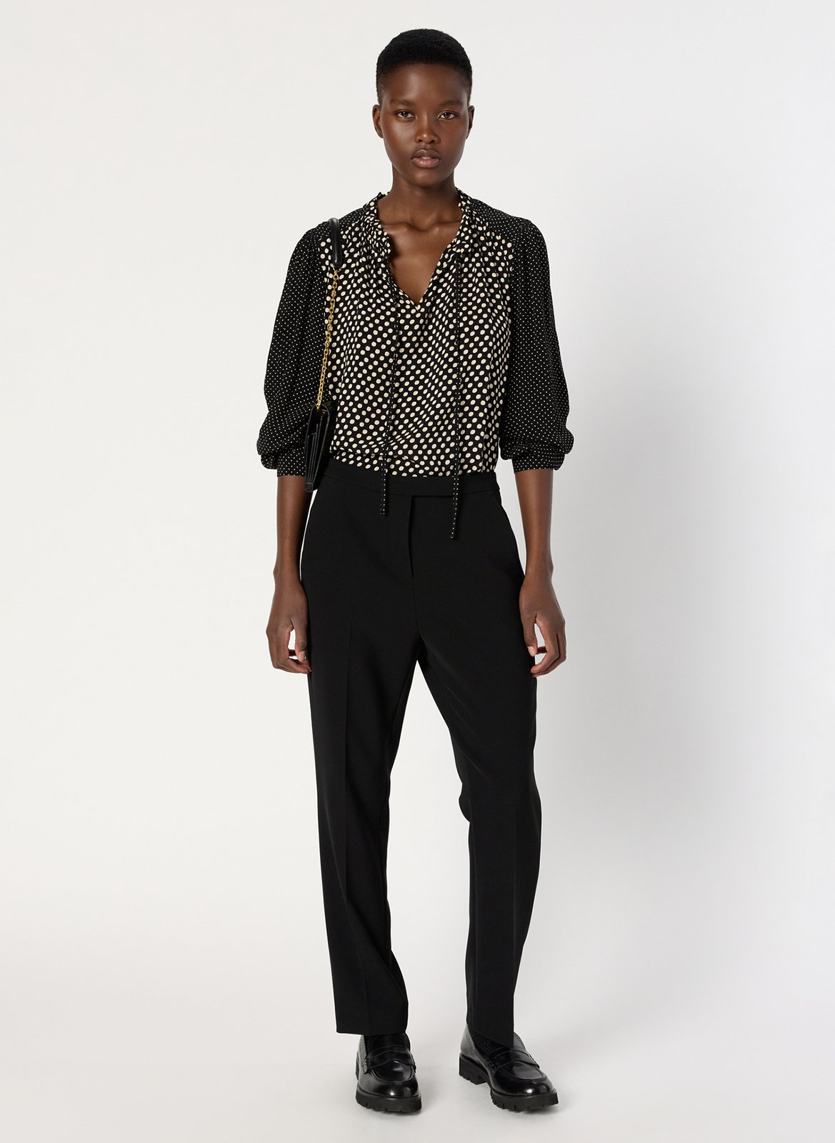 Blouse droite imprimée GERARD DAREL Noir