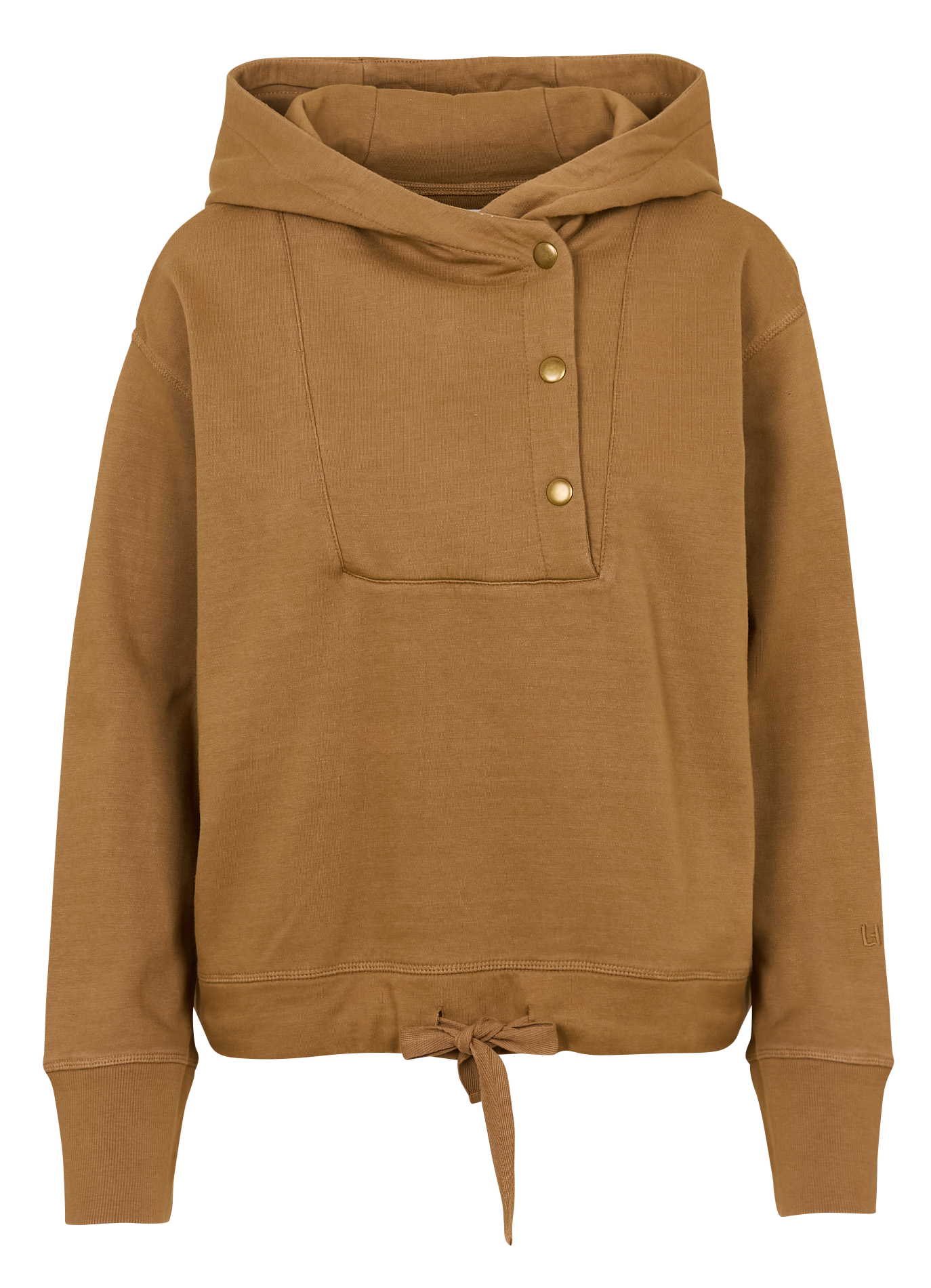 Katoenen hoodie met capuchon LEON & HARPER Bruin