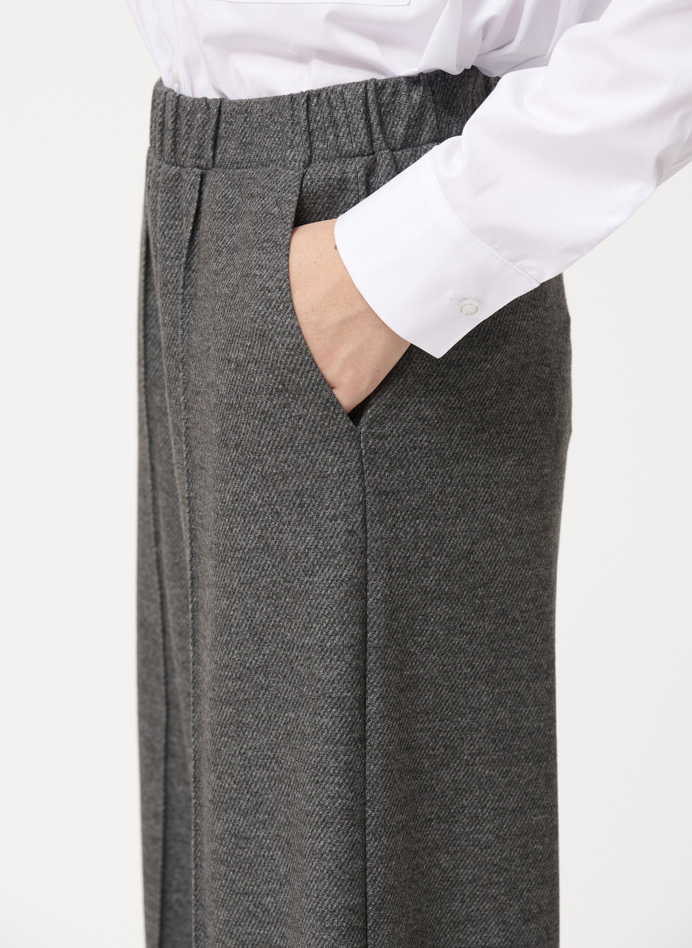 Pantalon large  HUMILITY Argent
