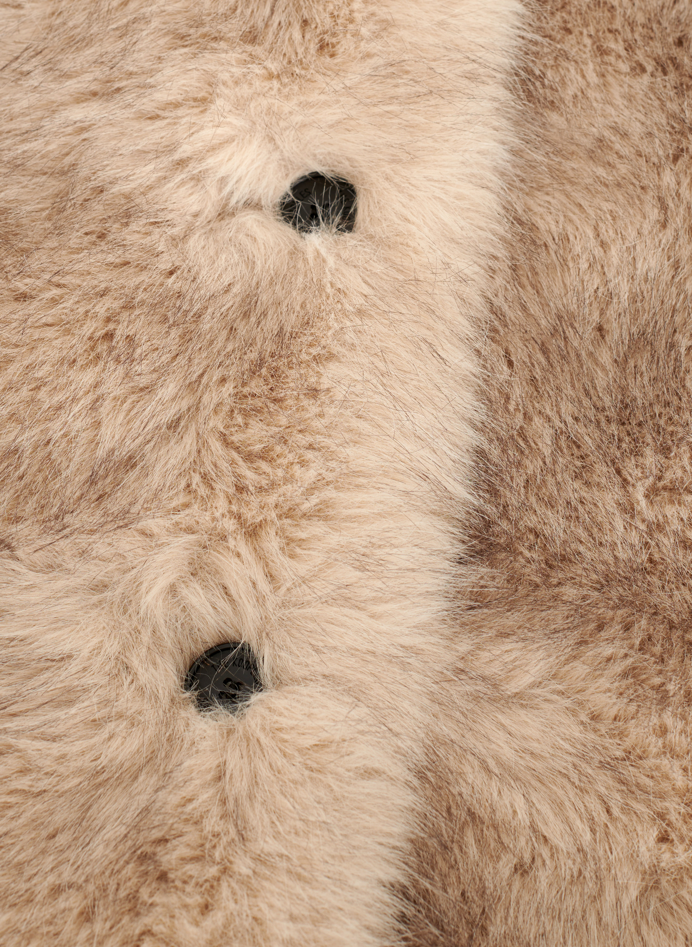 Fur-effect coat THE KOOPLES Beige