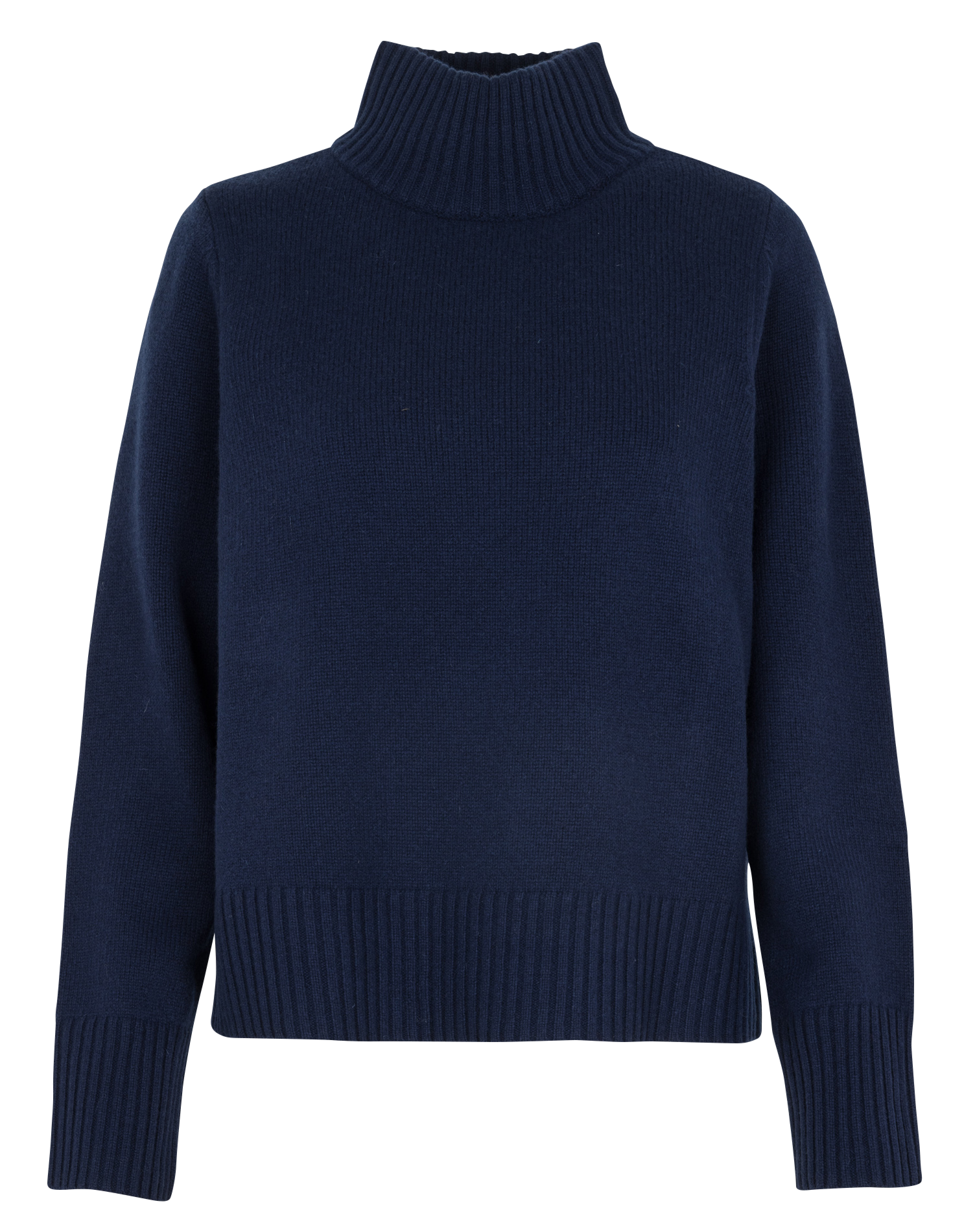 Merino wool regular fit sweater with high collar PETITE MENDIGOTE Blue