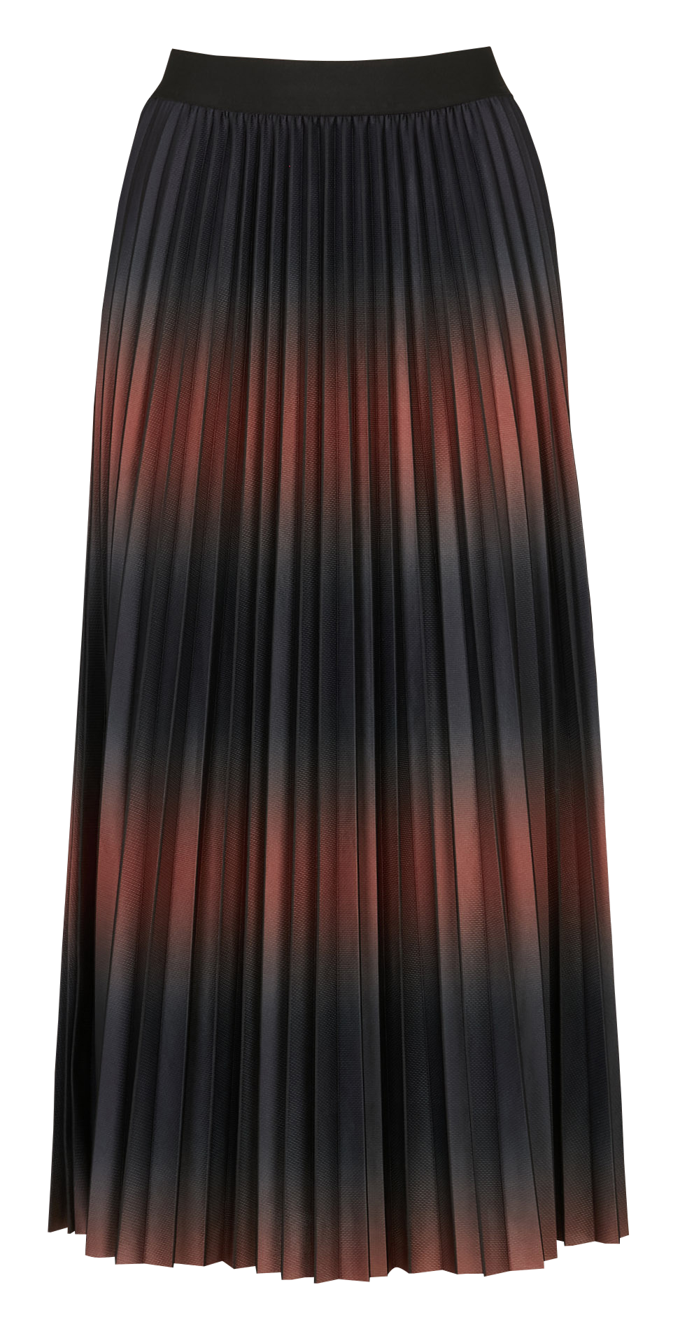 Jupe midi plissée MAISON 123 Rouge