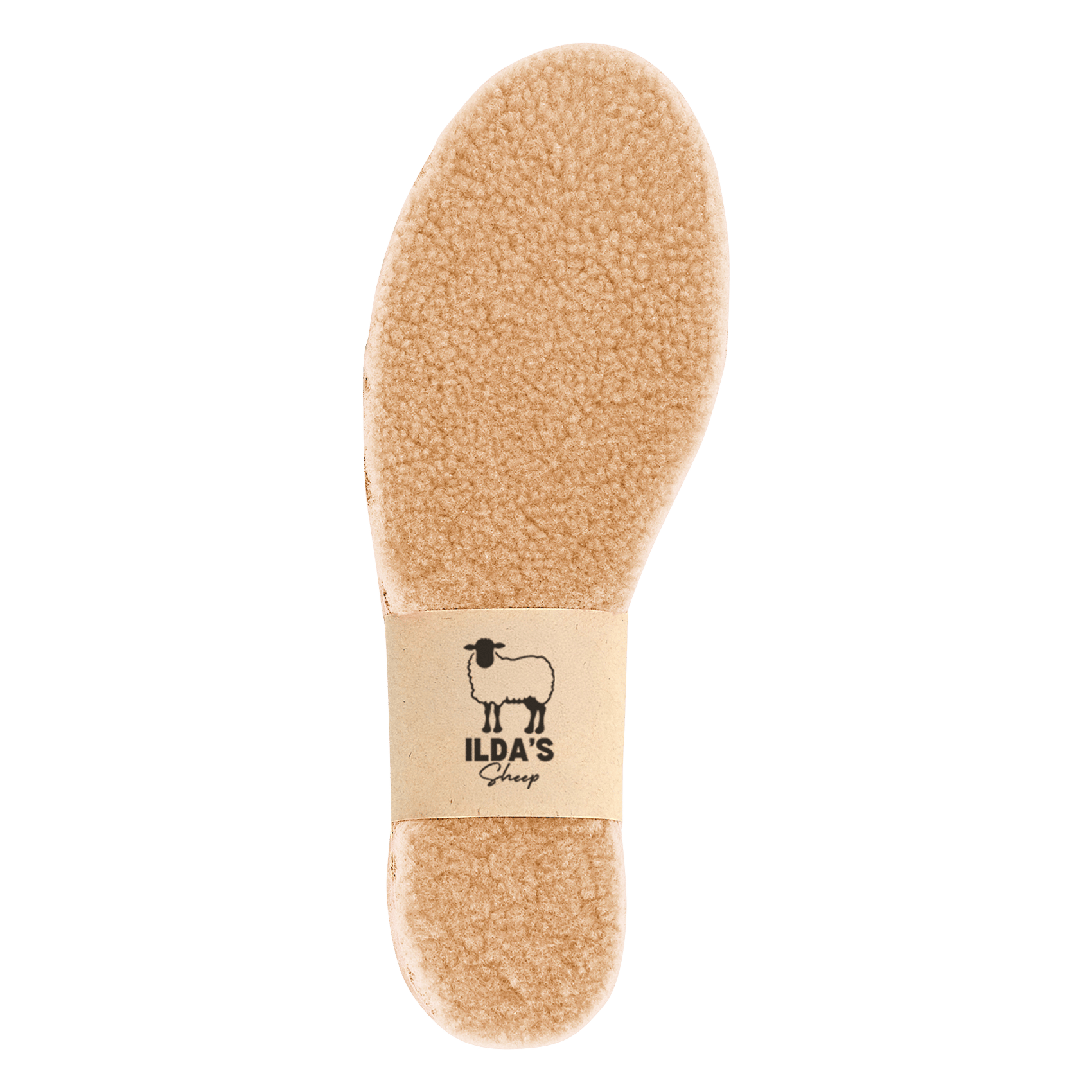 Semelles en laine mérinos et liège ILDA'S SHEEP Beige