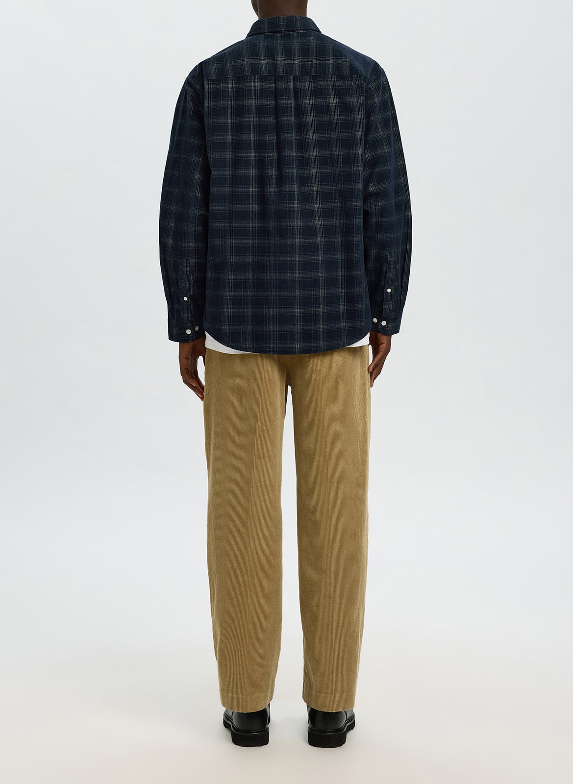 Chemise col classique en coton bio SELECTED Bleu