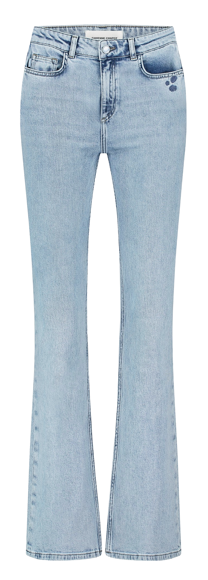 Jean bootcut en coton mélangé FABIENNE CHAPOT Bleu