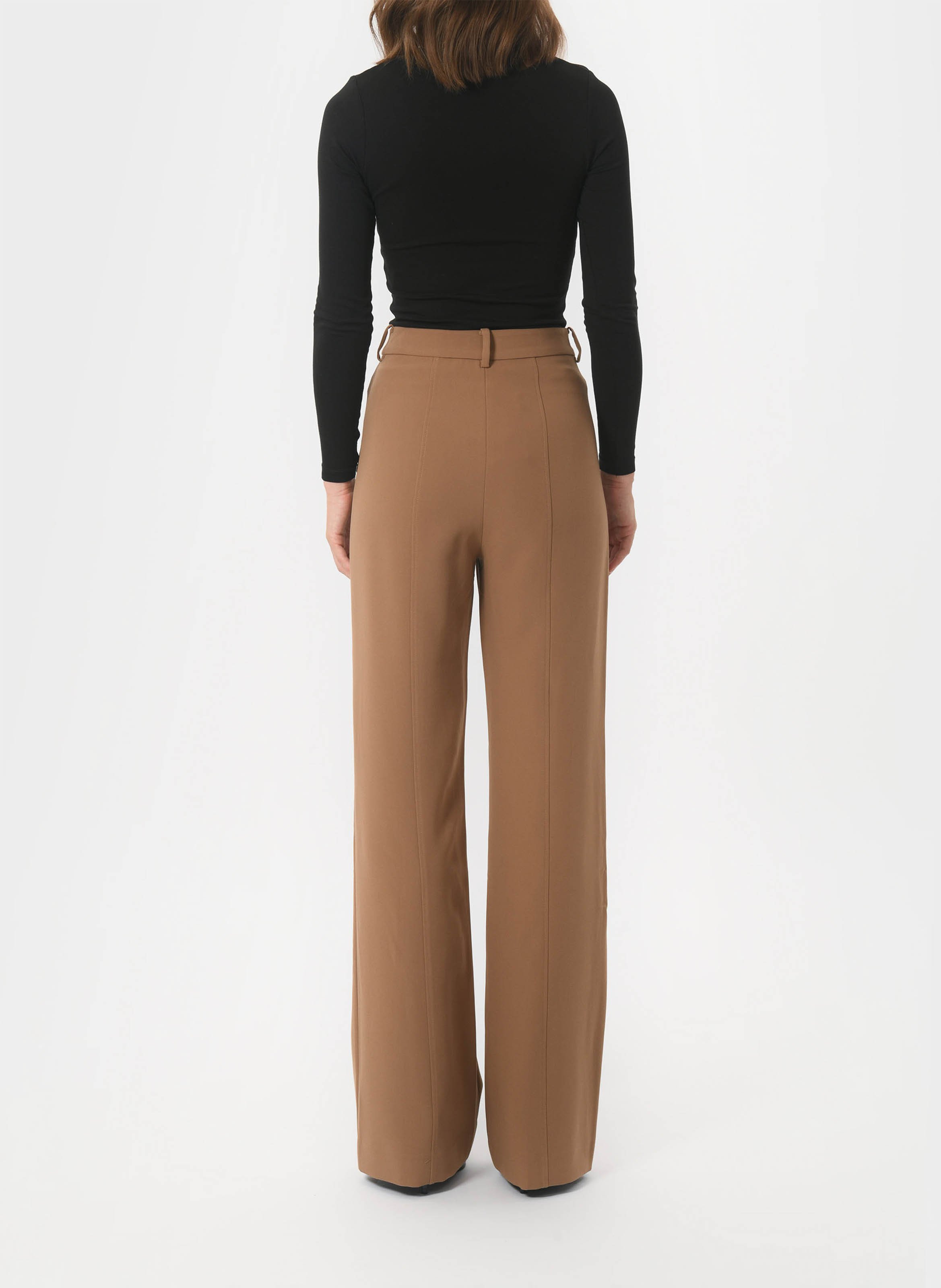 Solid wide-leg trousers with patch pockets KOOKAI Beige