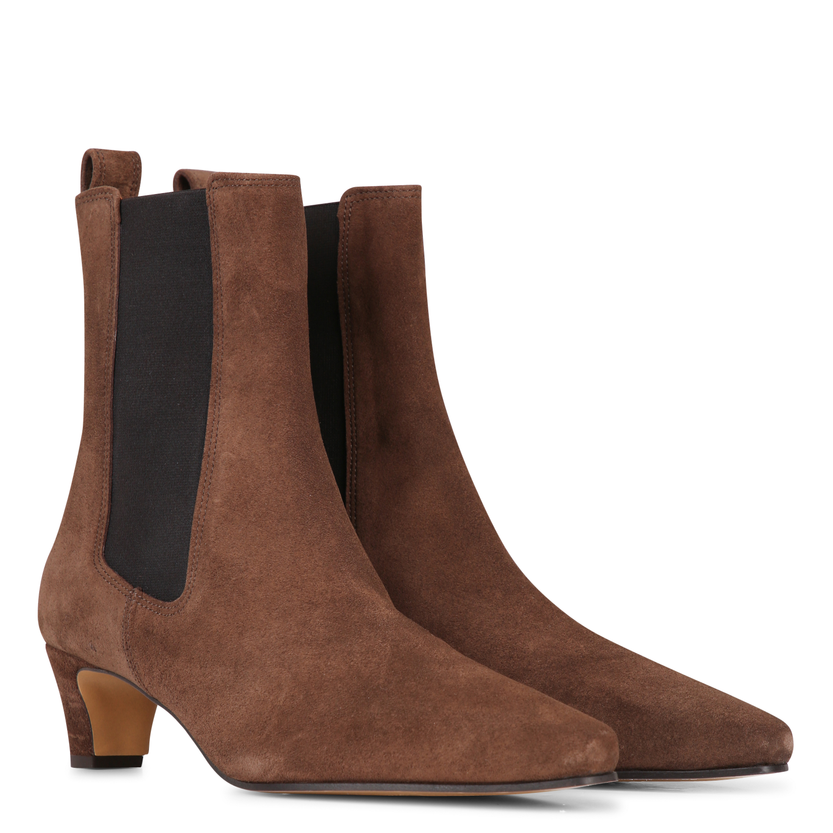 Bianca leather ankle boots RIVECOUR Brown