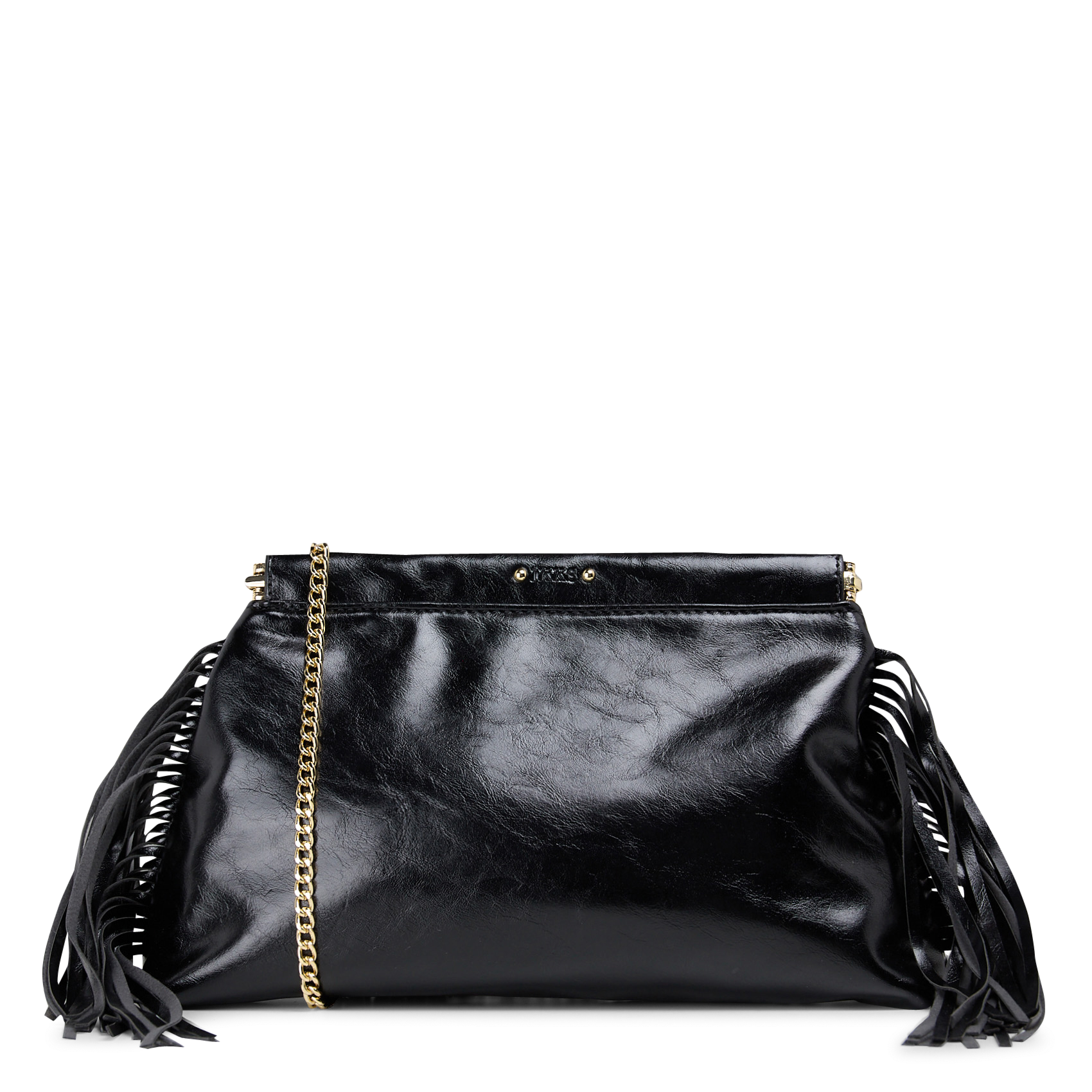 Handtas met franjes IKKS Zwart