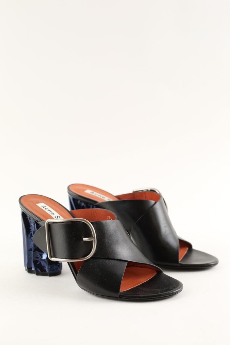 Mules ACNE STUDIOS - Seconde Main Black