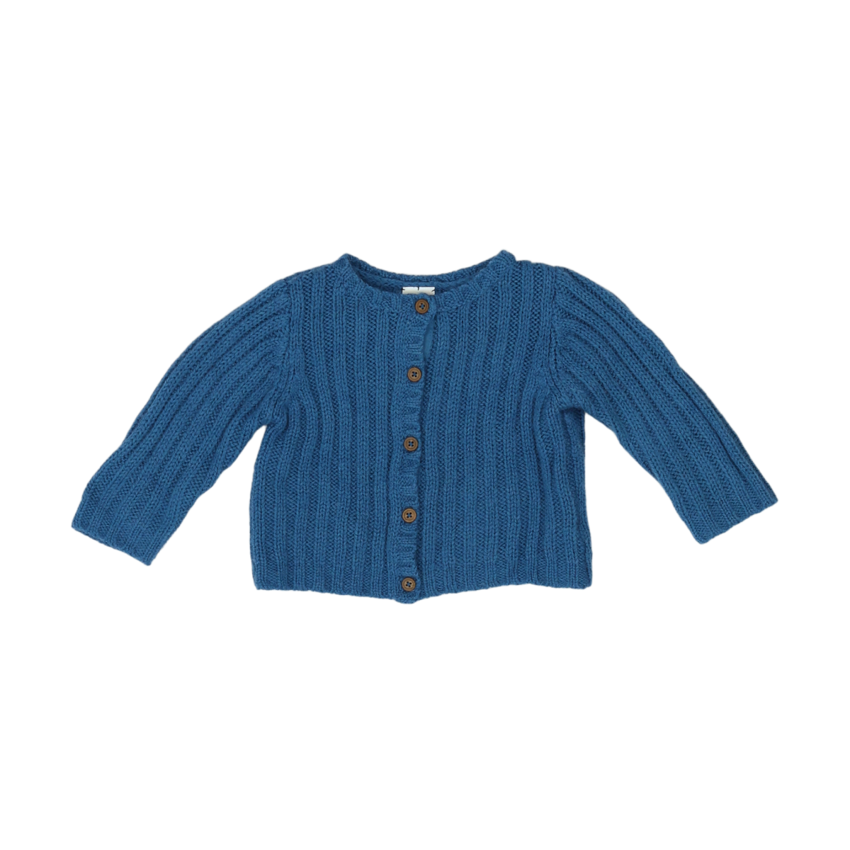 Blue baby cardigan - 6 months BONTON - Seconde Main Blue
