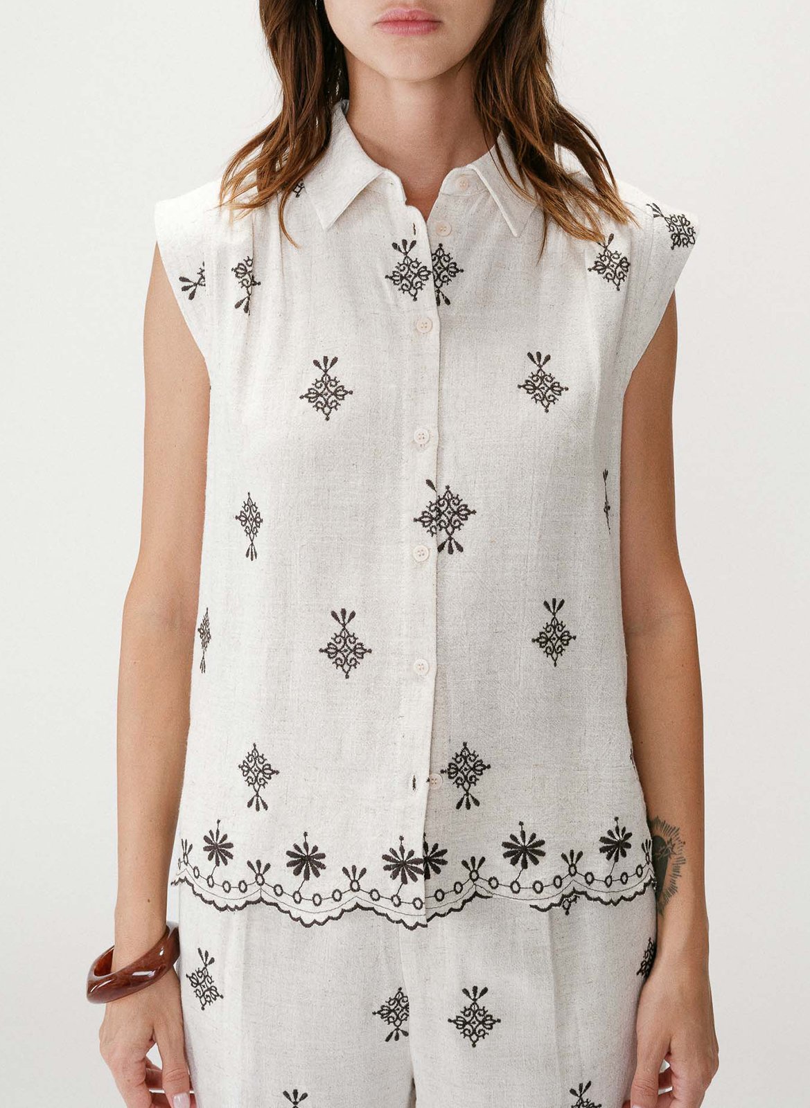 Blouse col classique  GRACE ET MILA