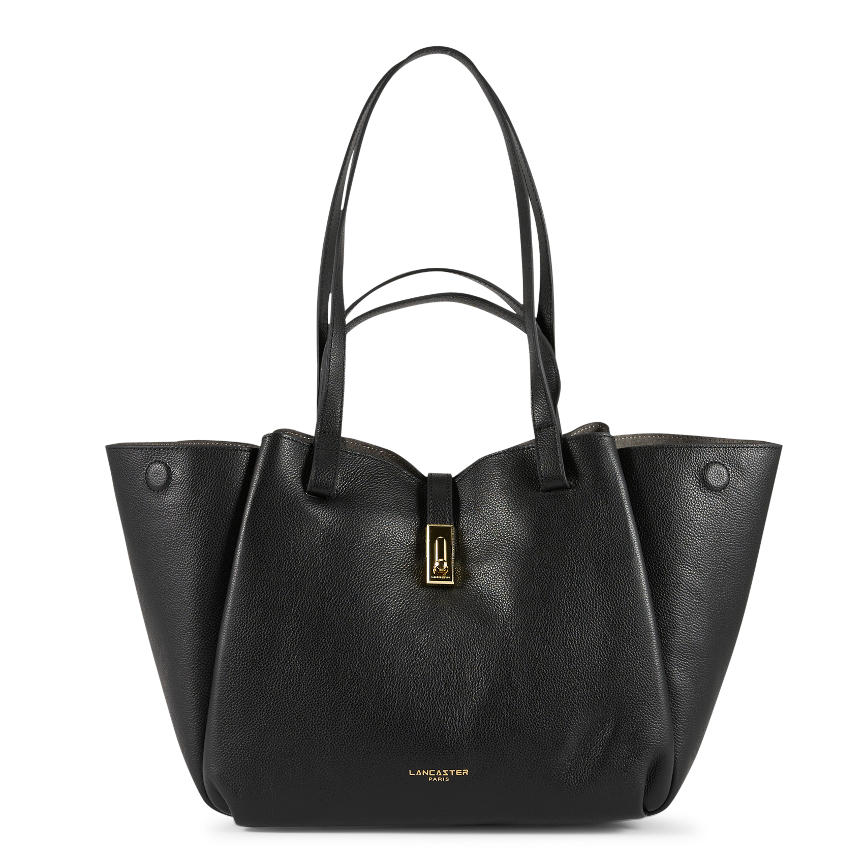 Cabas en cuir grainé LANCASTER PARIS