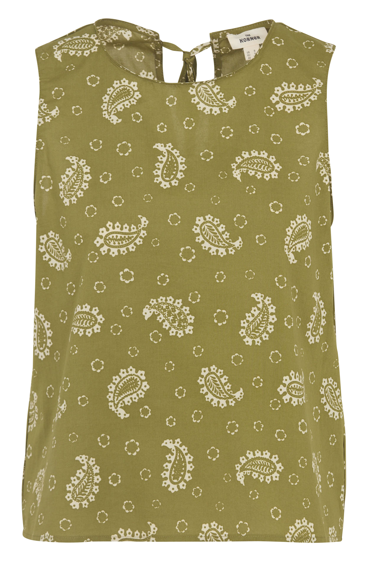 Top imprimé rn coton THE KORNER Kaki
