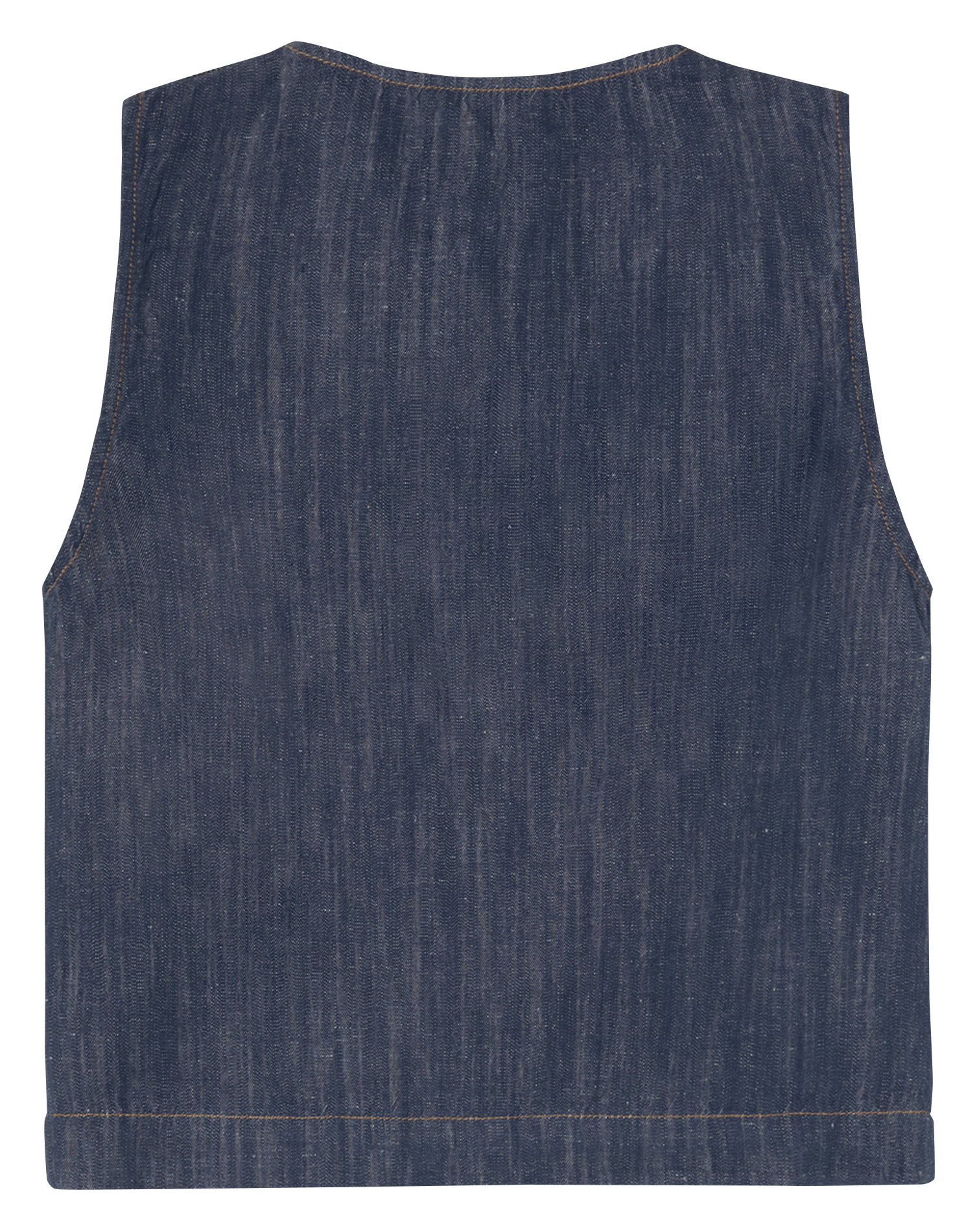 Straight linen and cotton jacket THE TINY BIG SISTER Blue