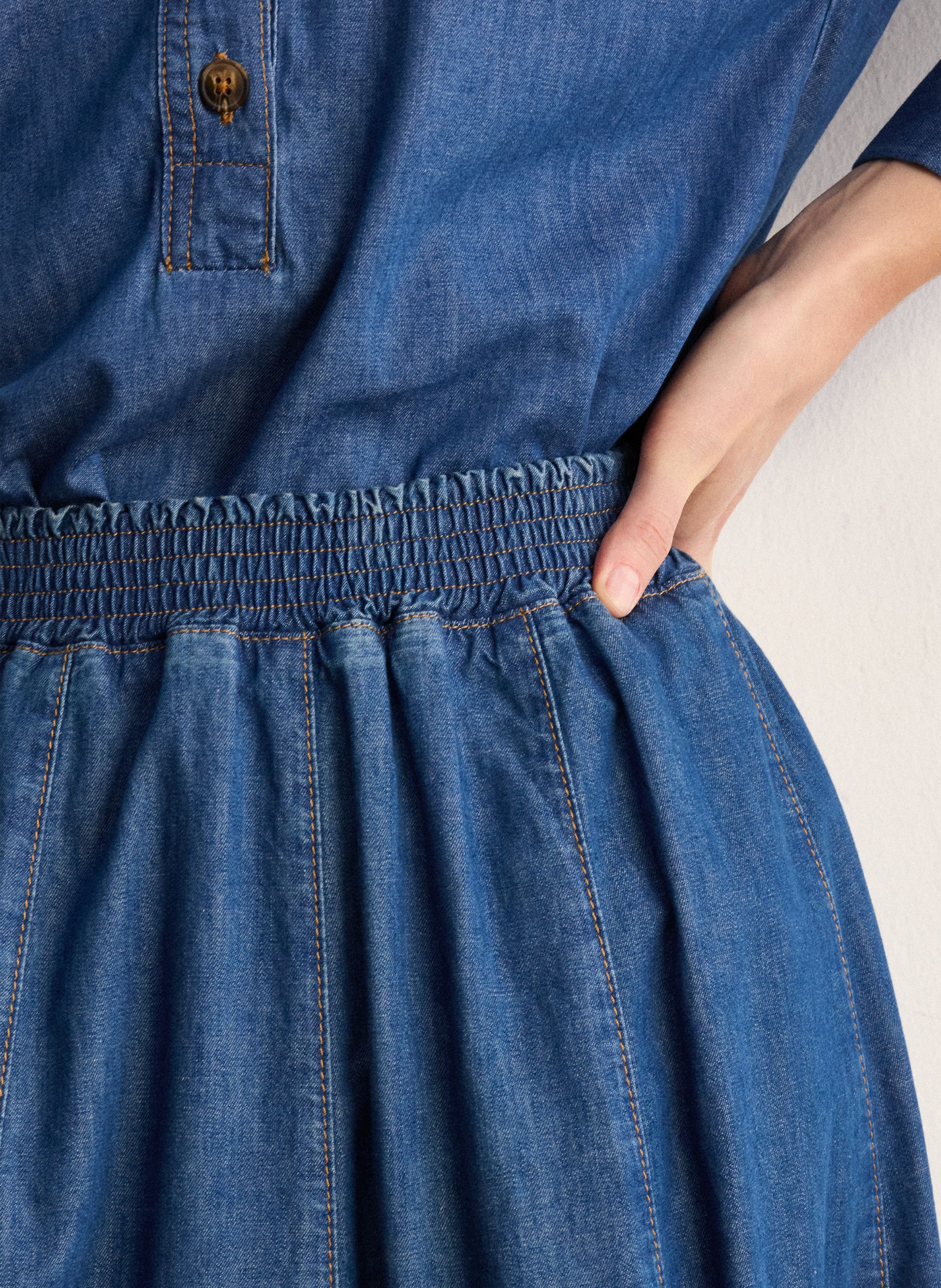 Katoenen midirok Anaïs PABLO Blauw