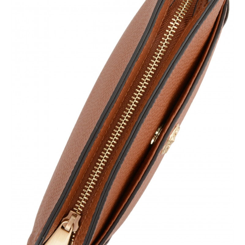 Crossbody bag in cowhide leather Brown