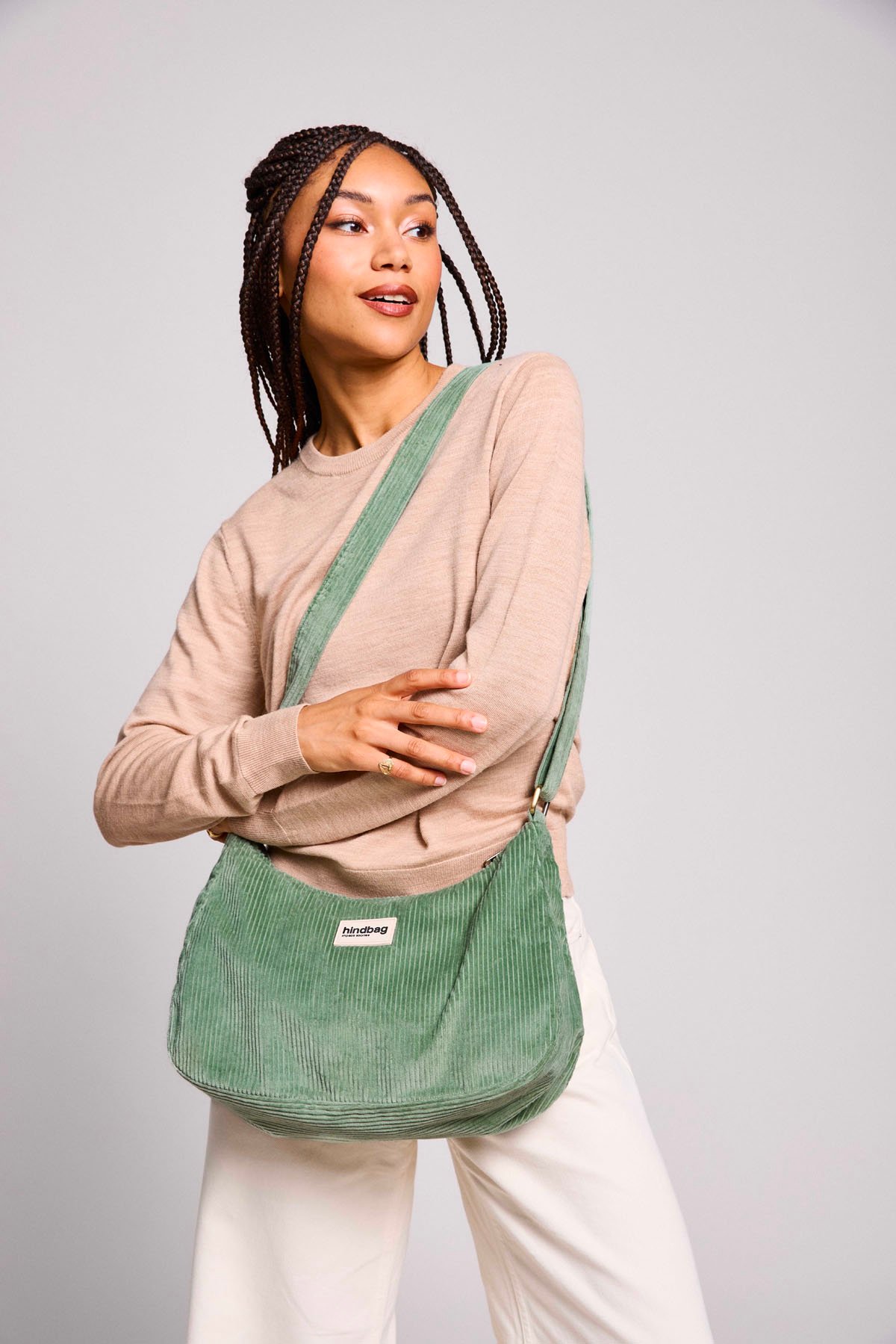 Cotton handbag HINDBAG Green