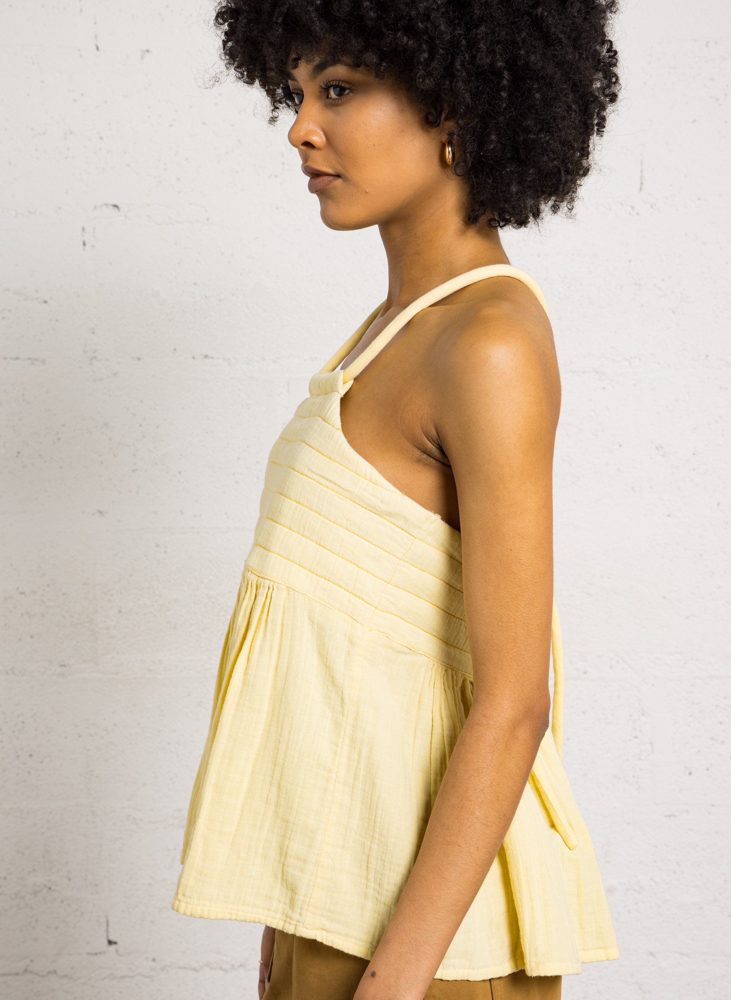 Weites Bio-Baumwolltop LEON & HARPER Gelb