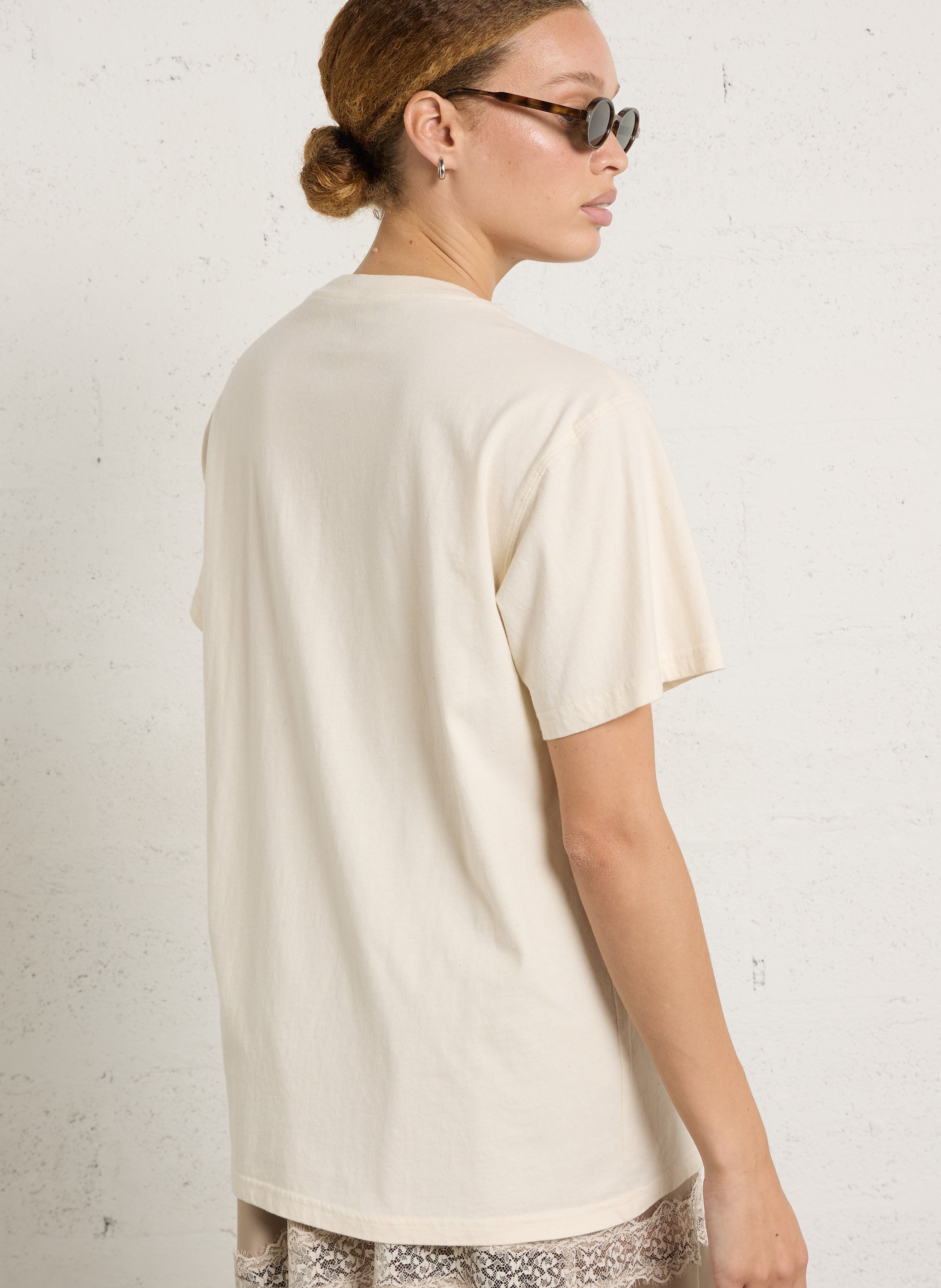 Tee-shirt droit en coton NEWTONE Beige