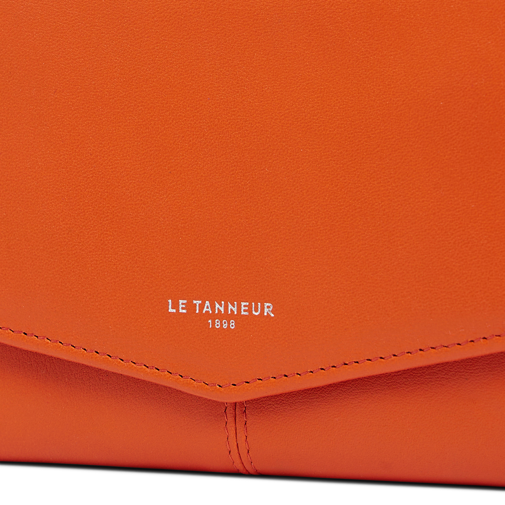 Brieftasche aus Glattleder LE TANNEUR Orange