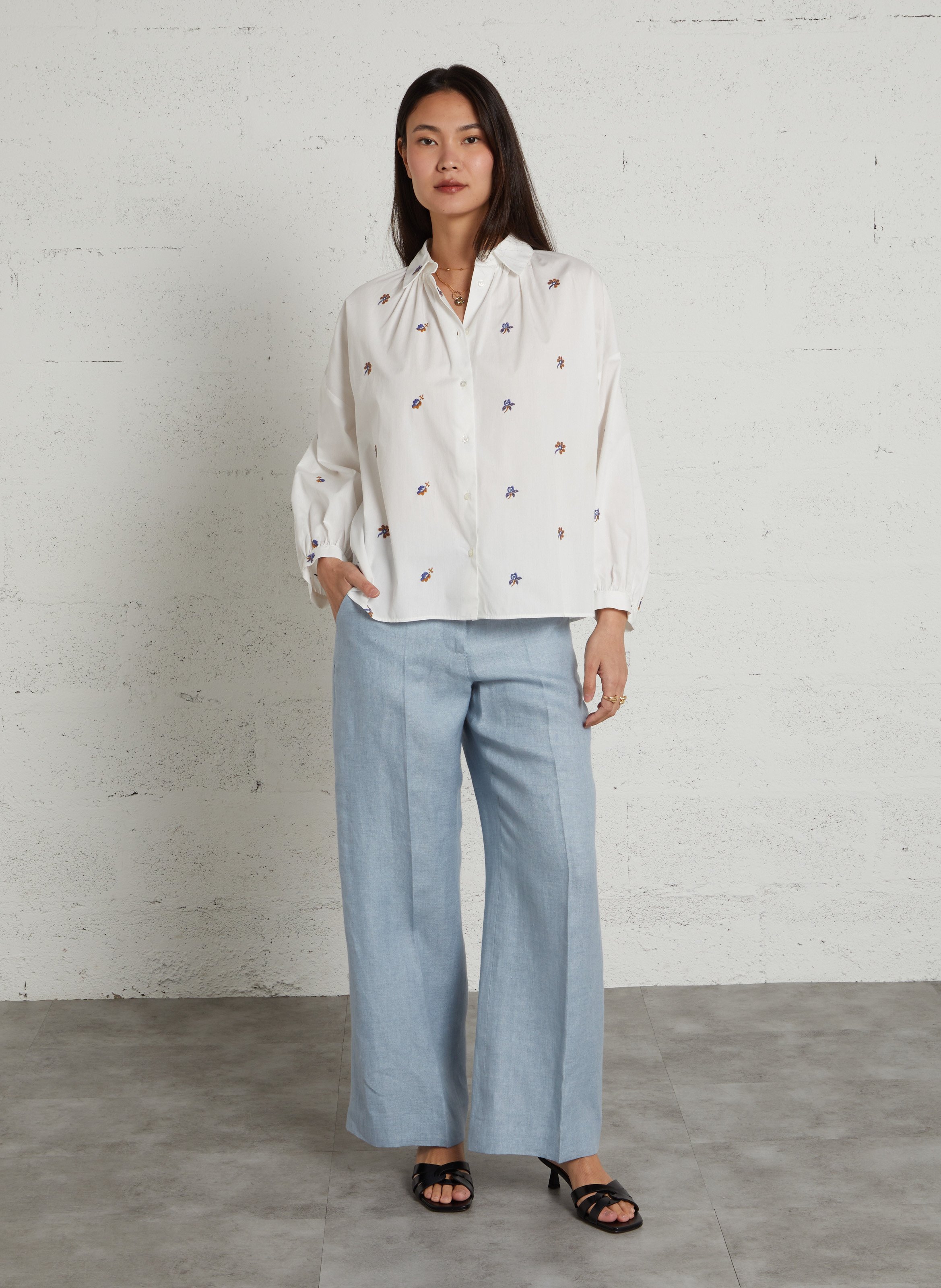 Mules à talons en cuir BOBBIES Noir