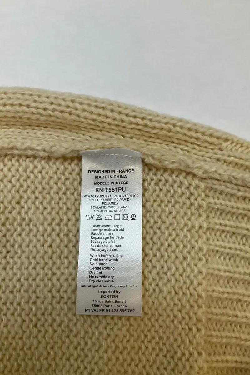 Sweater BONTON - Seconde Main Beige