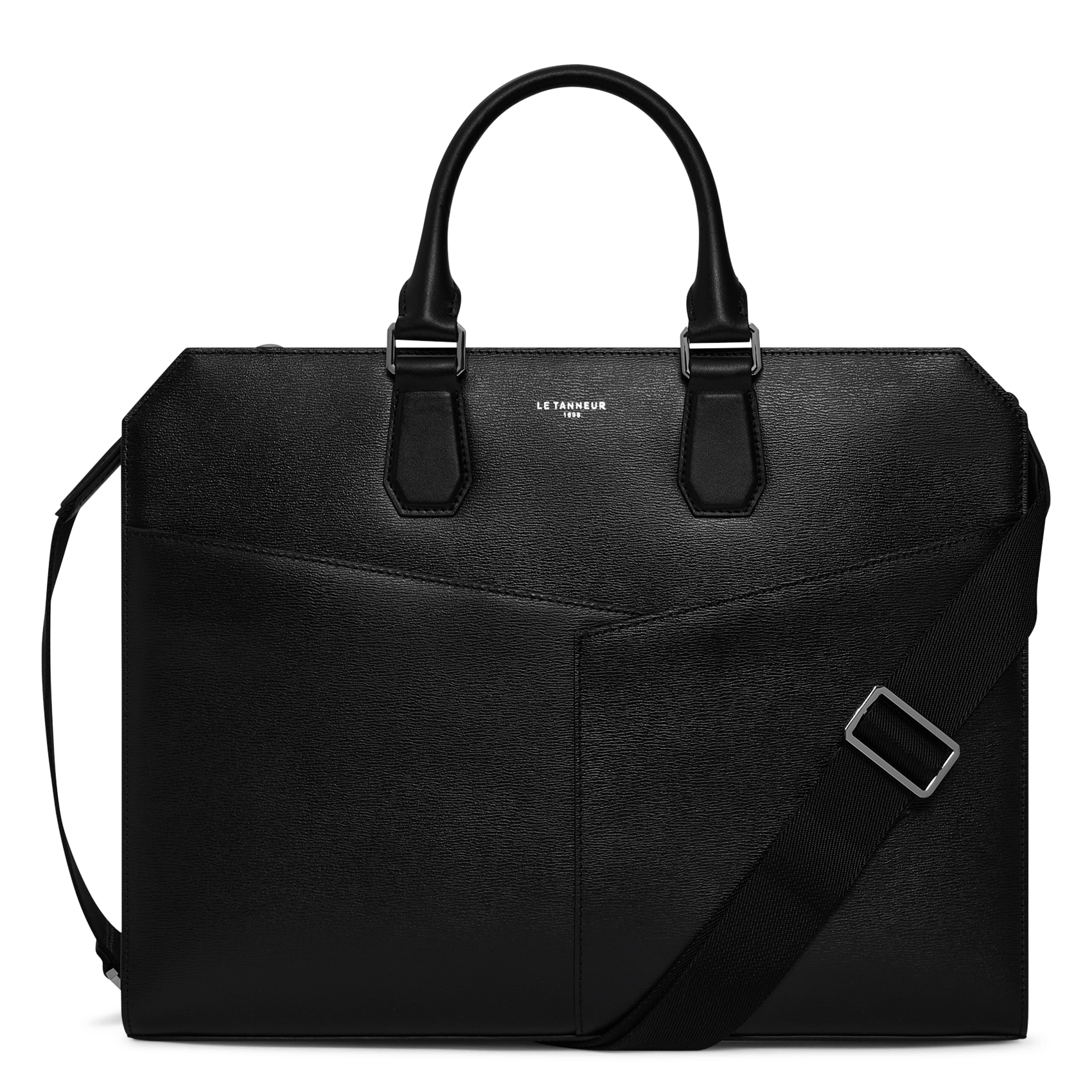 Leren laptoptas LE TANNEUR Zwart