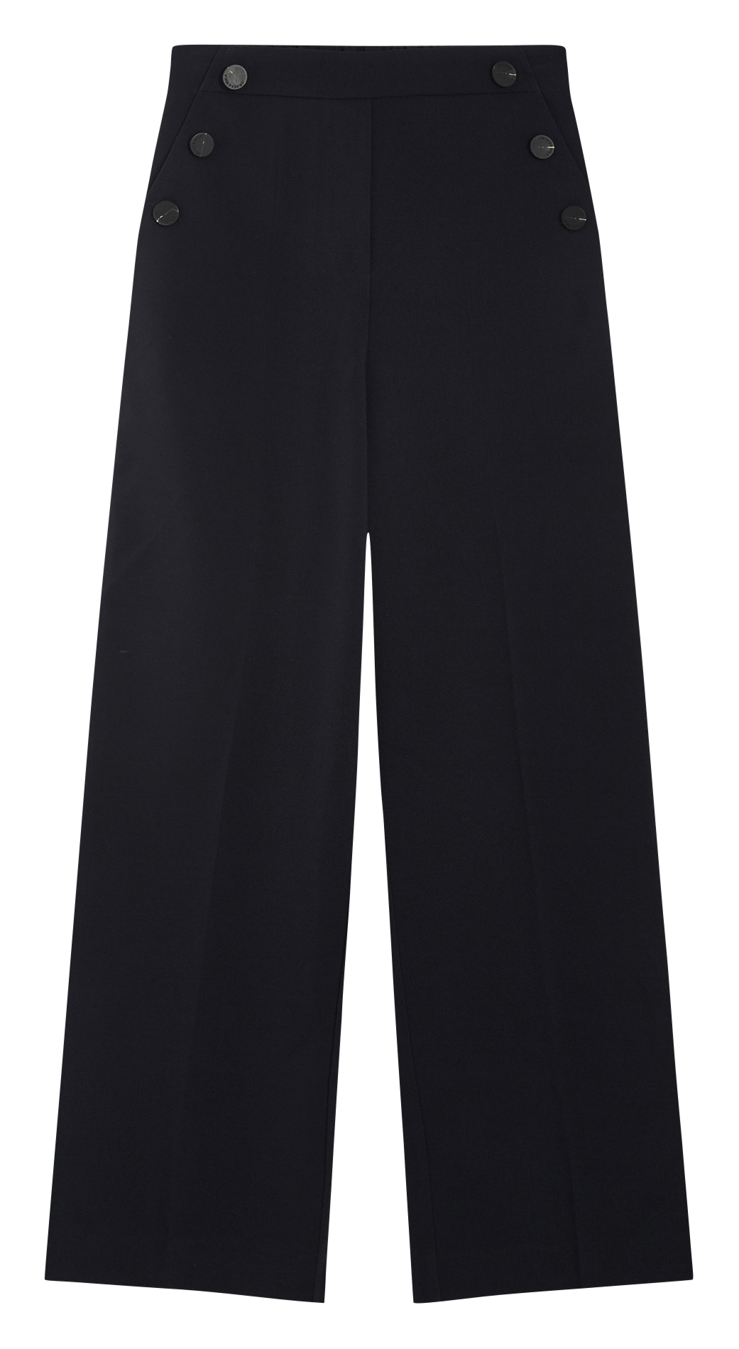 High-waisted straight-leg pants GRACE ET MILA Blue