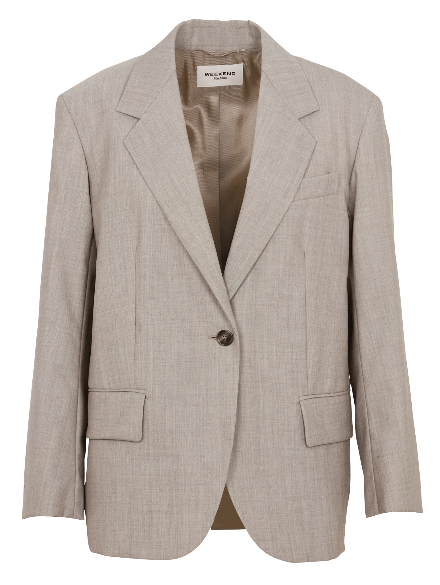 Oversized wool blazer with a tailored collar MAX MARA WEEK END Brown