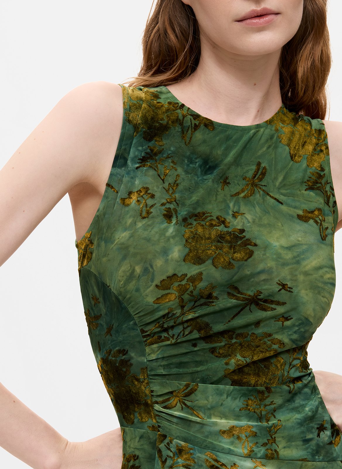 Long fitted dress DESIGUAL Green