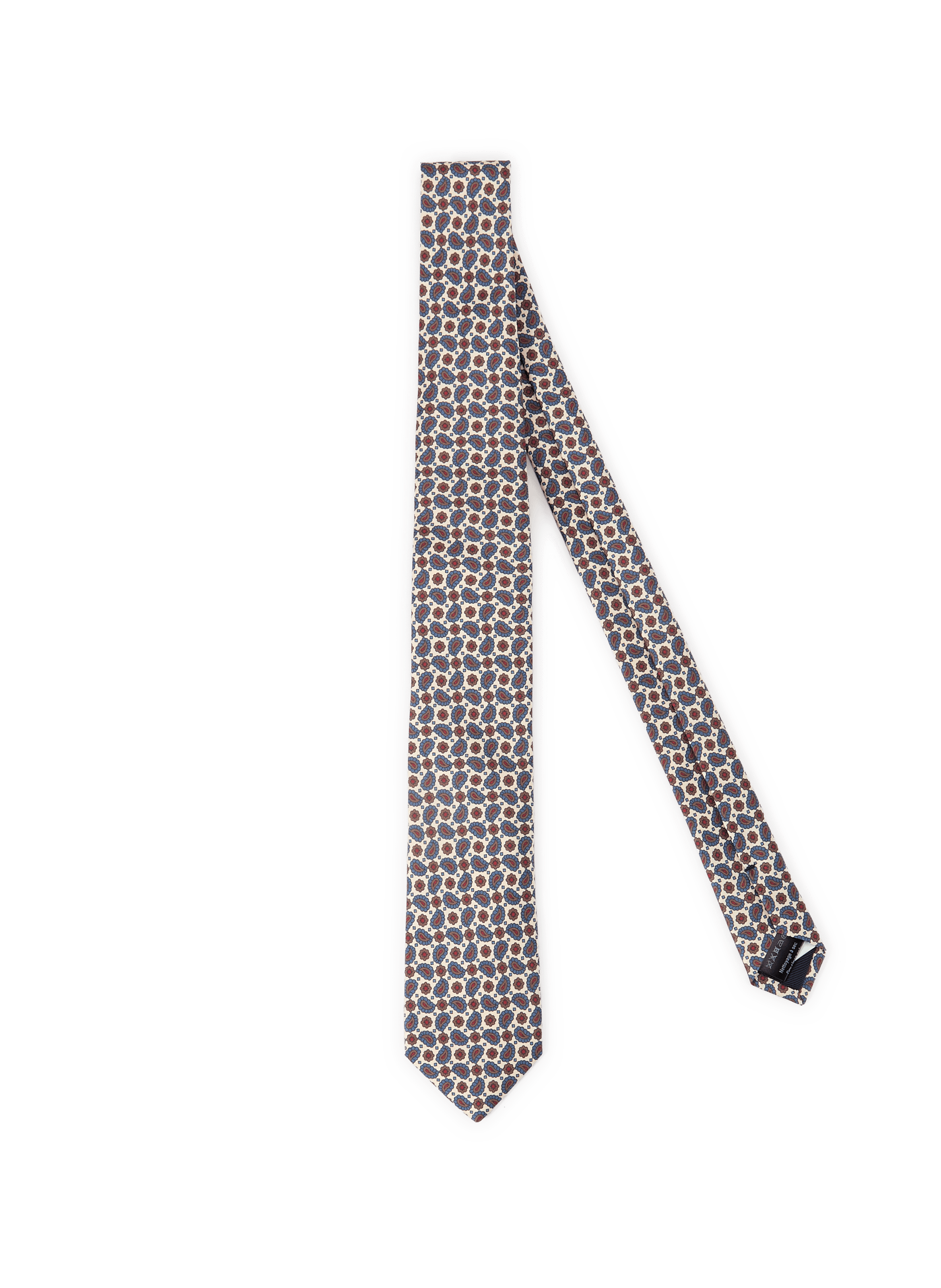 Silk patterned tie AU PRINTEMPS PARIS Multicolored