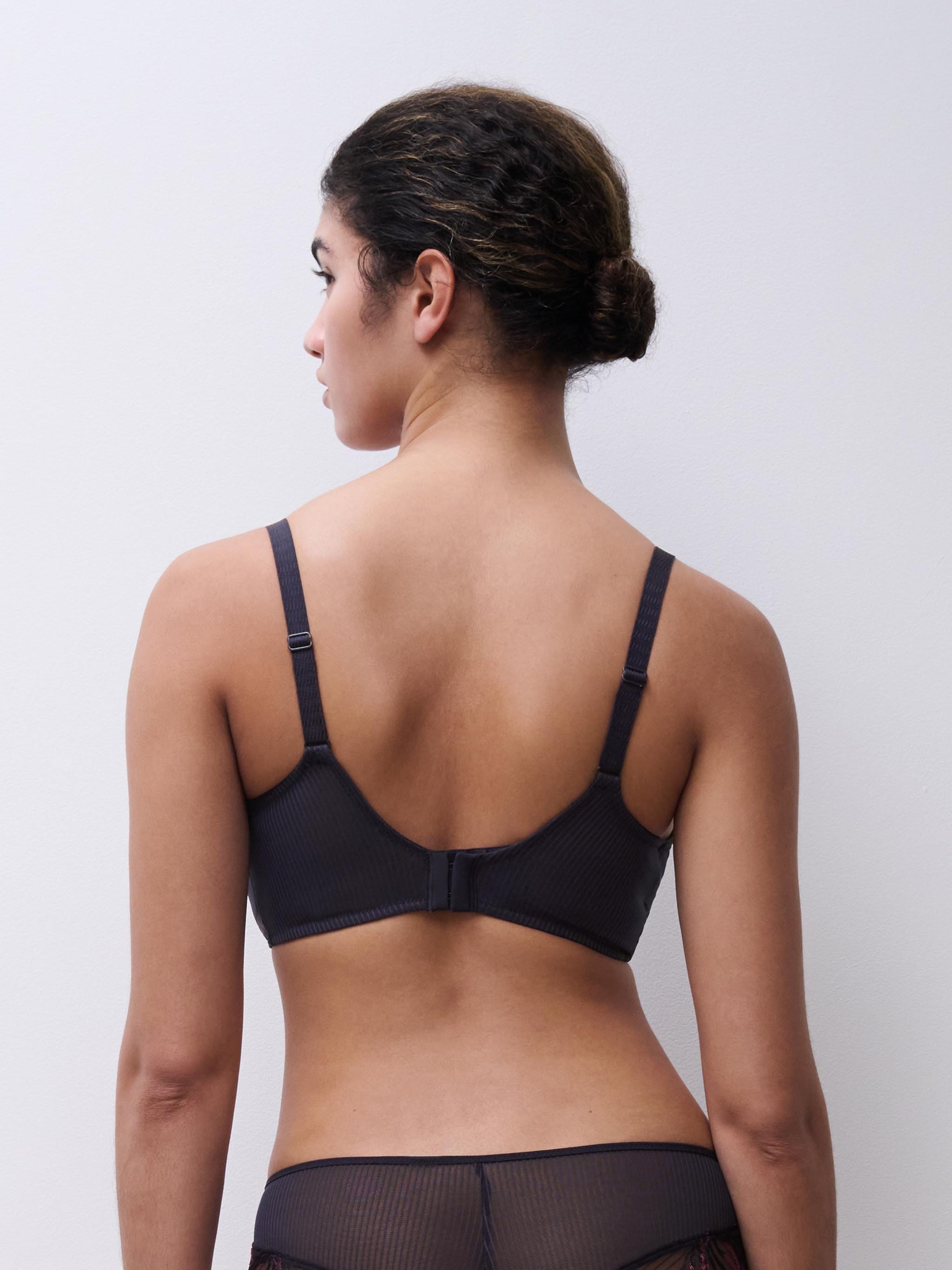 Non-wired padded bra with embroidery support | Grey CHANTELLE Women