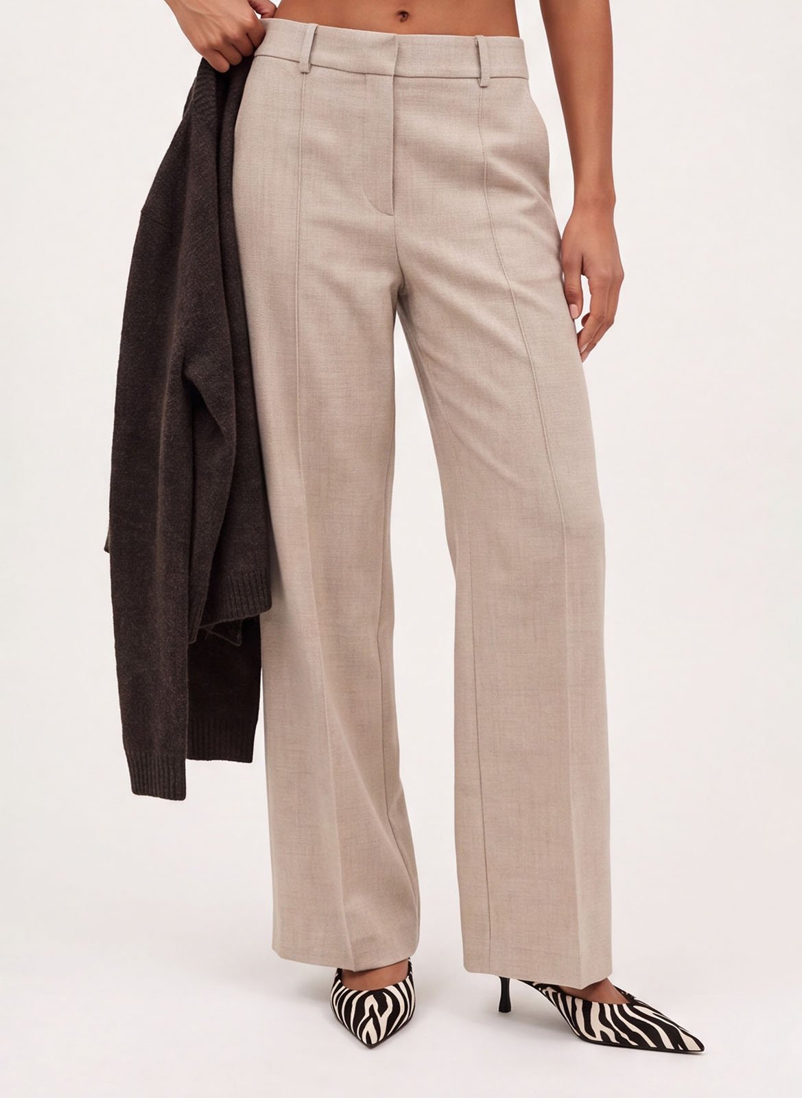 Weit geschnittene Hose KOOKAI Beige