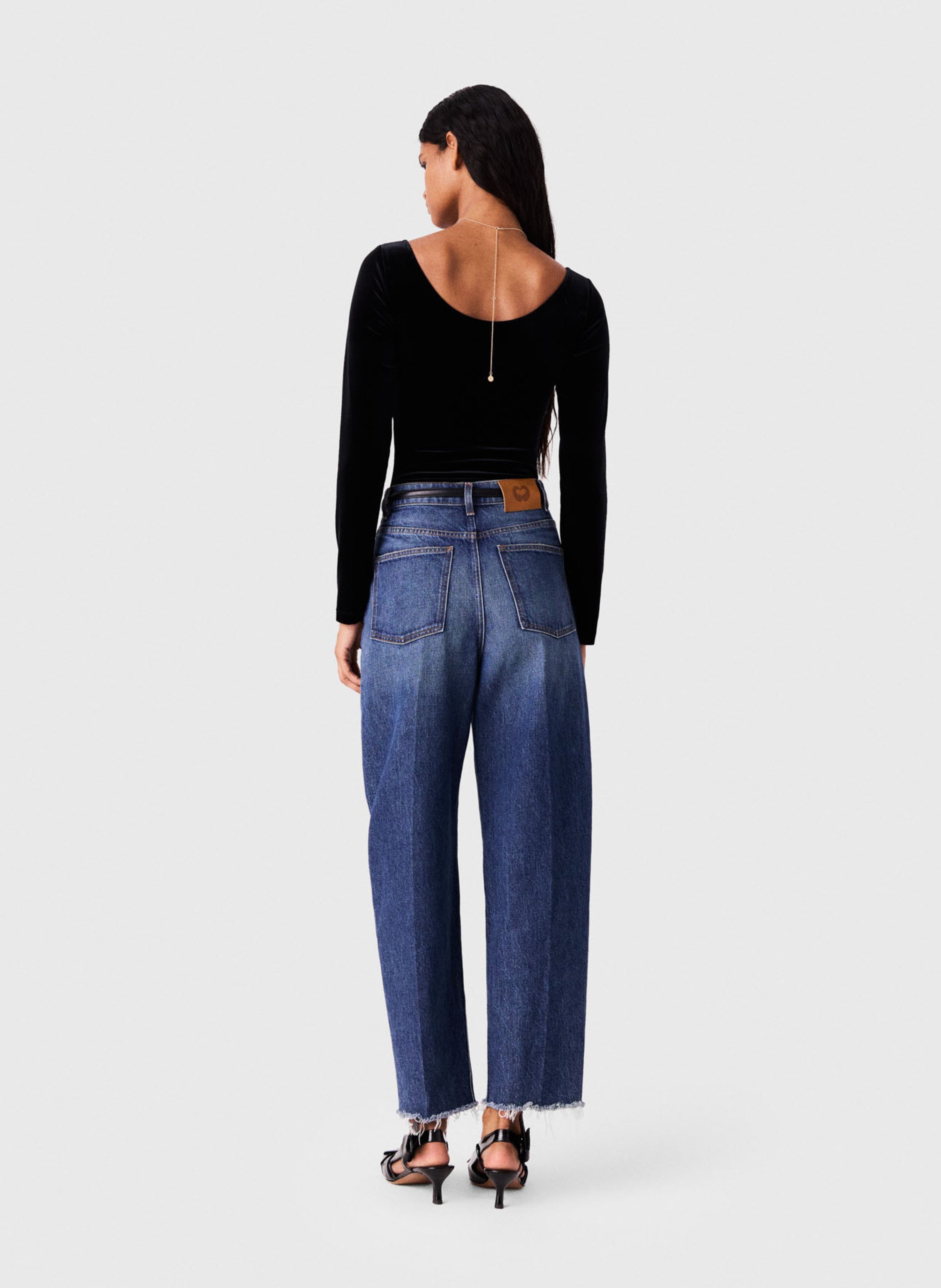 Body met ronde hals MAJE Zwart