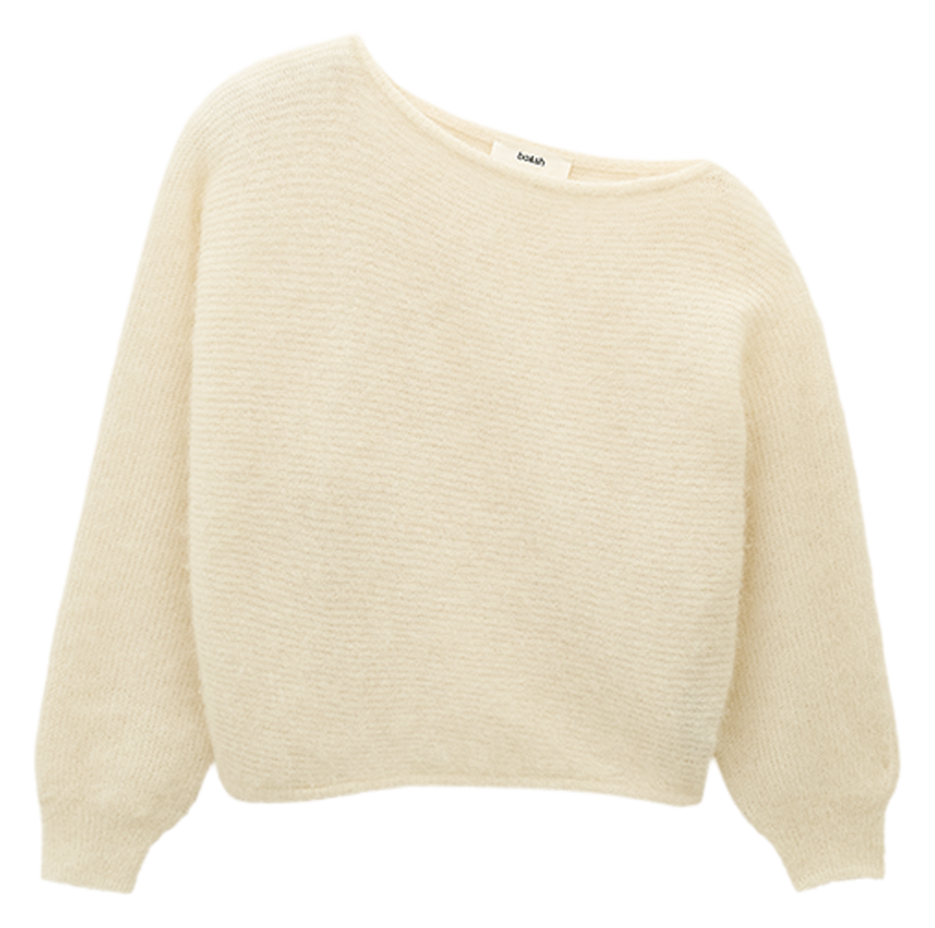 Loose-fit alpaca blend boat-neck sweater BA&SH Beige