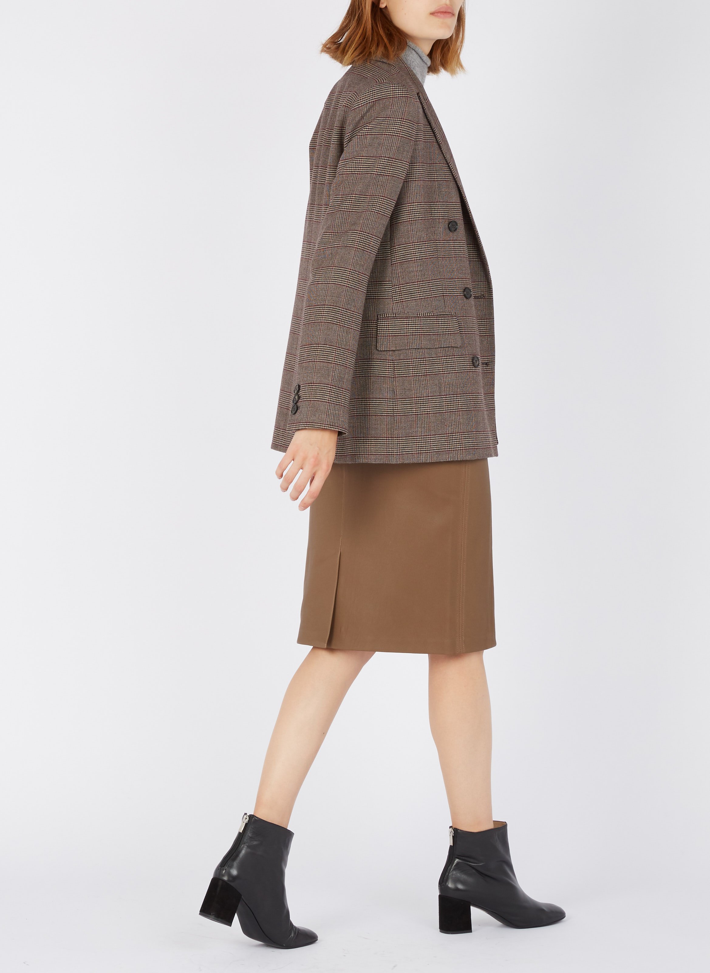 Brede leren riem BA&SH Zwart