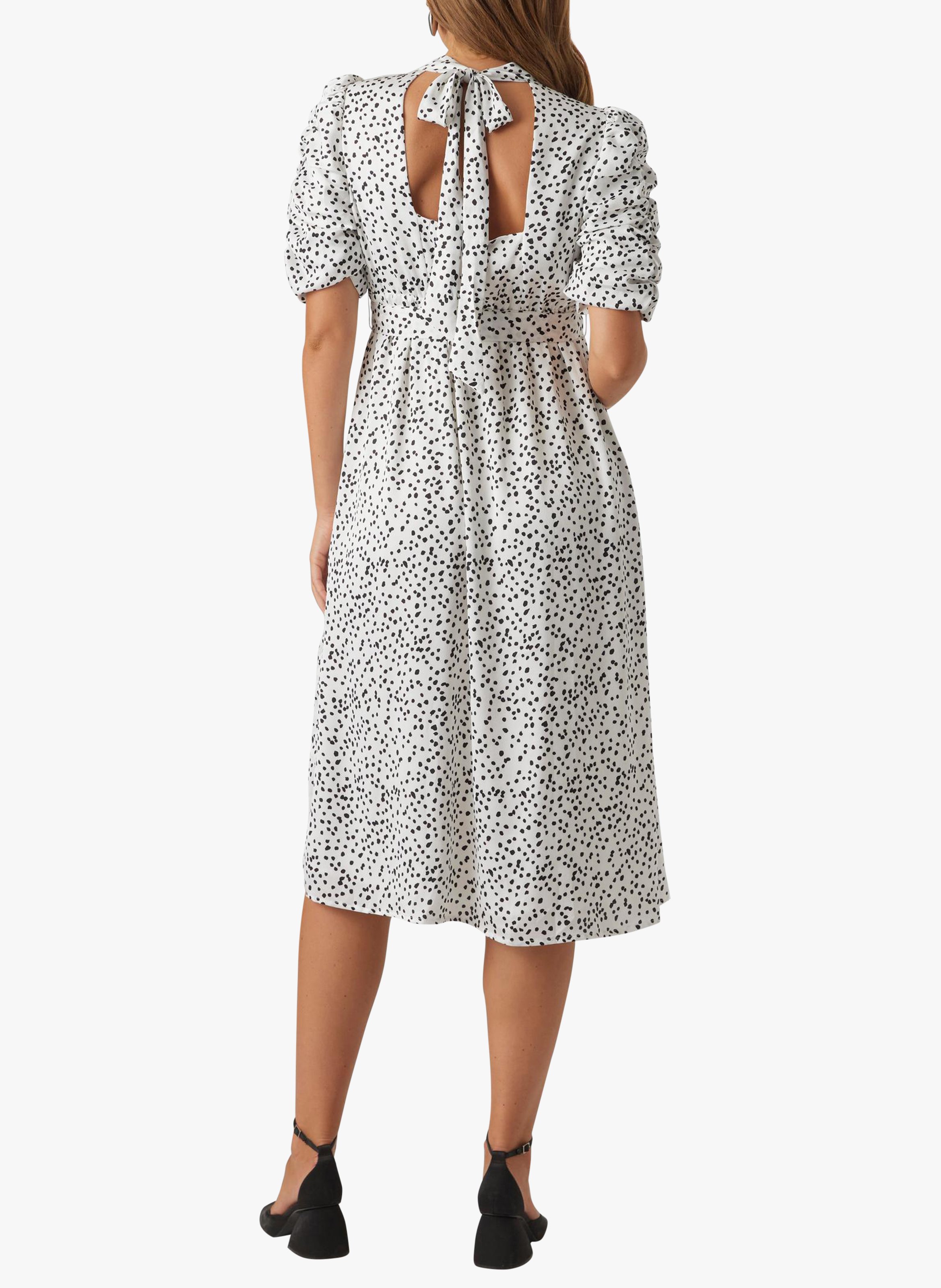 Printed high-neck midi dress MAMALICIOUS Black