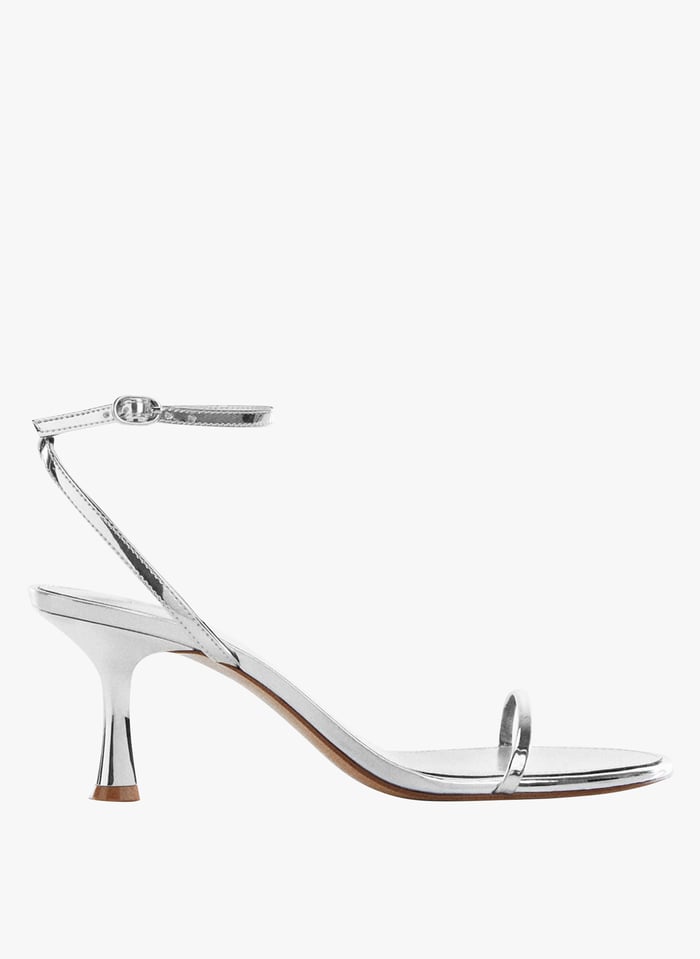 Mango silver heels hotsell