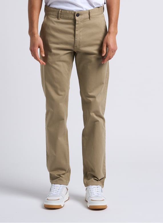 Stretch cotton chinos | Brown by BOSS Stretch cotton chinos Brown