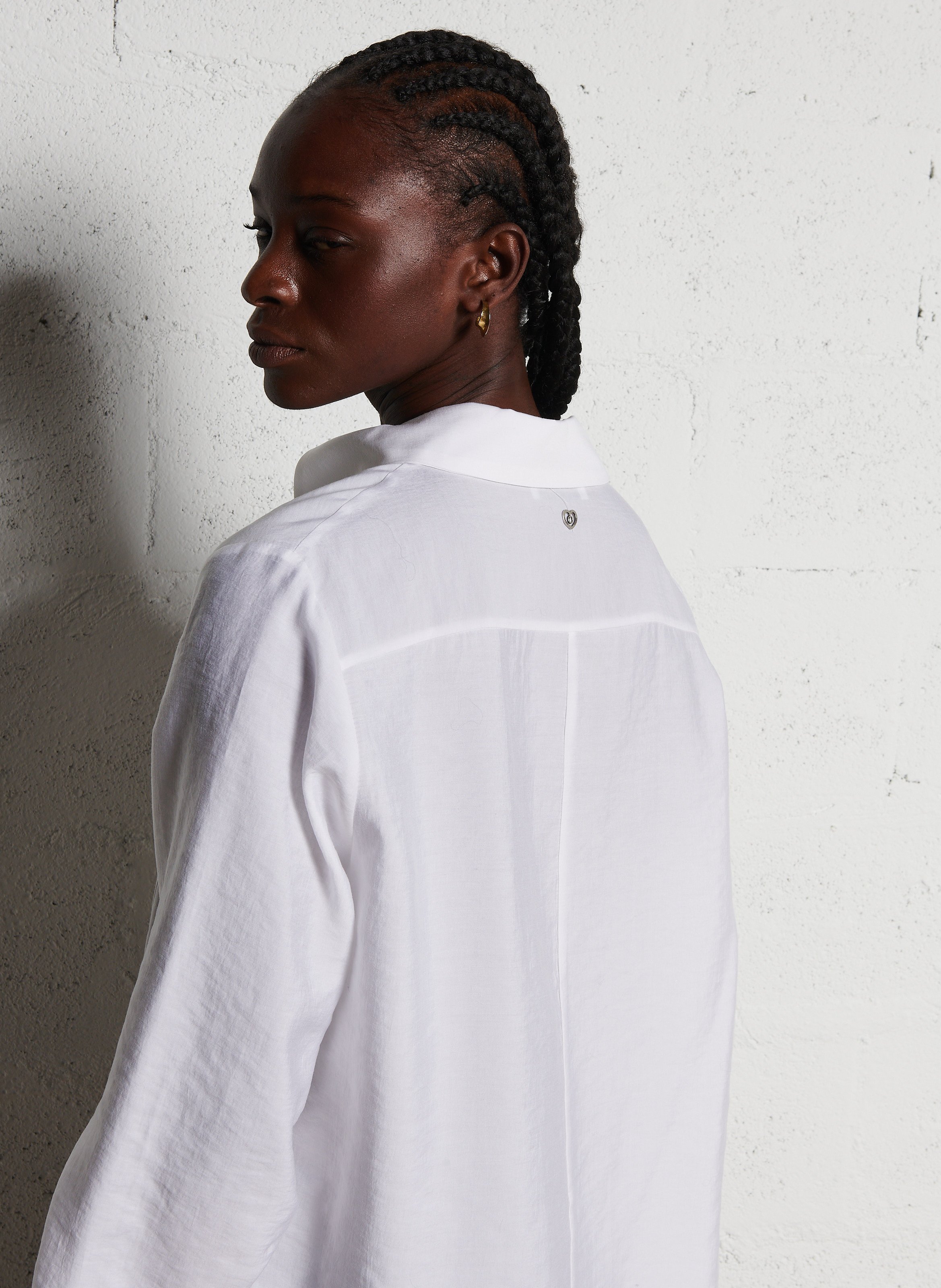 Chemise col classique PLEASE White